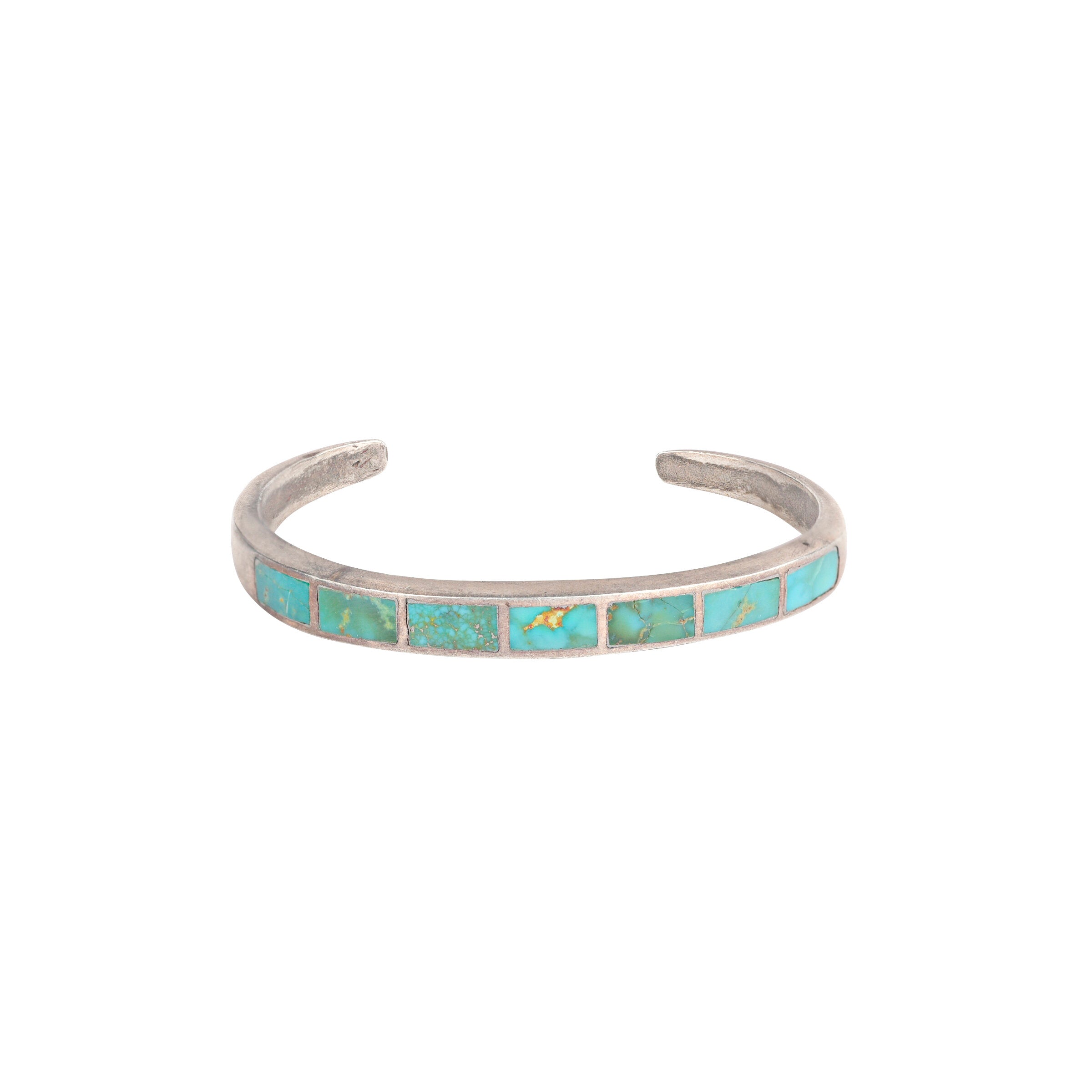 Vintage Zuni Turquoise Inlay Cuff, c. 1950's