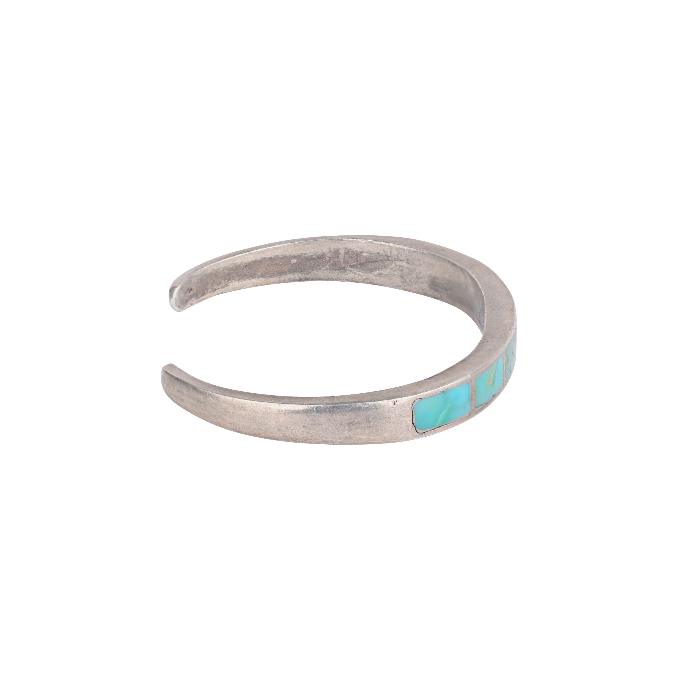 Vintage Zuni Turquoise Inlay Cuff, c. 1950's