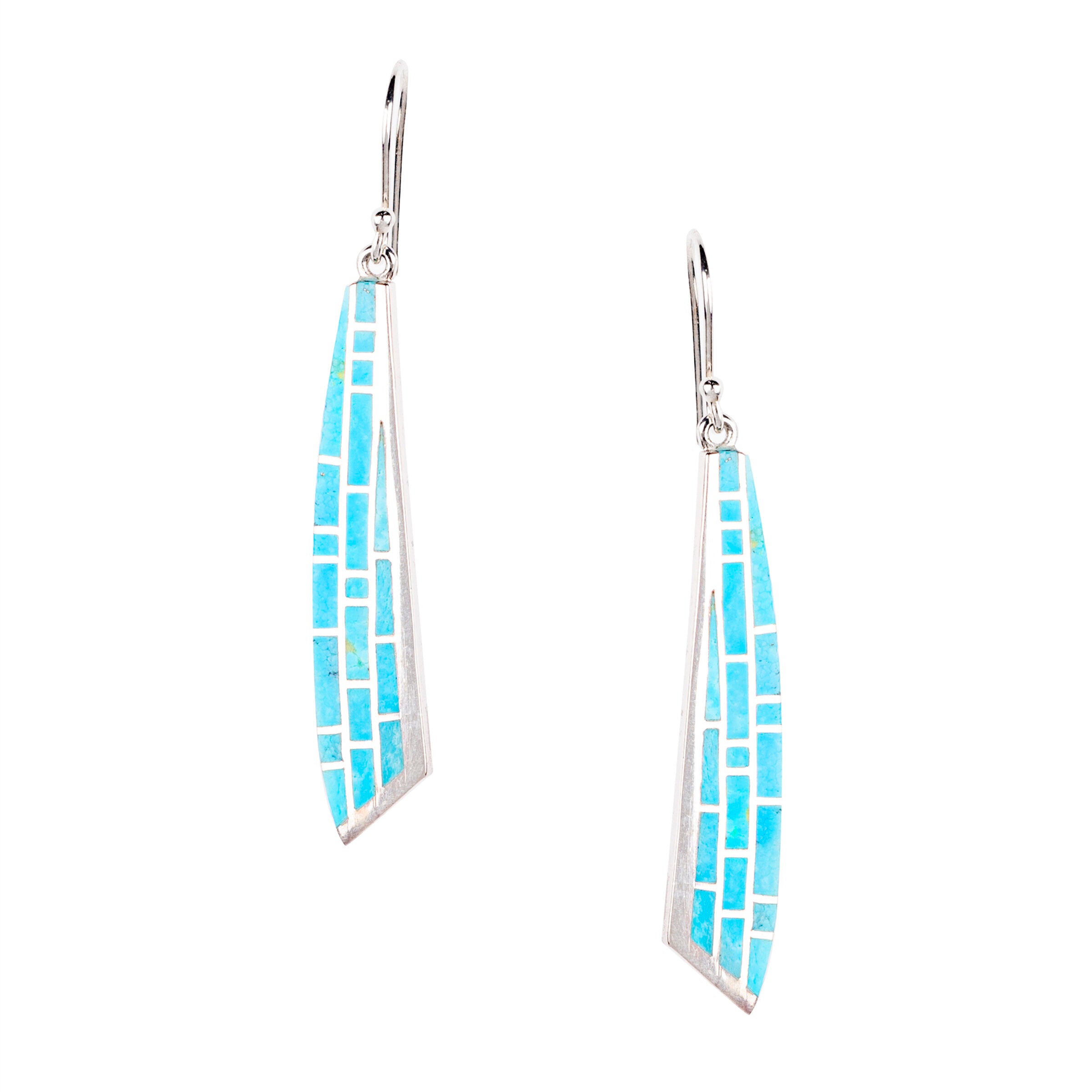 Tile Earrings - Turquoise