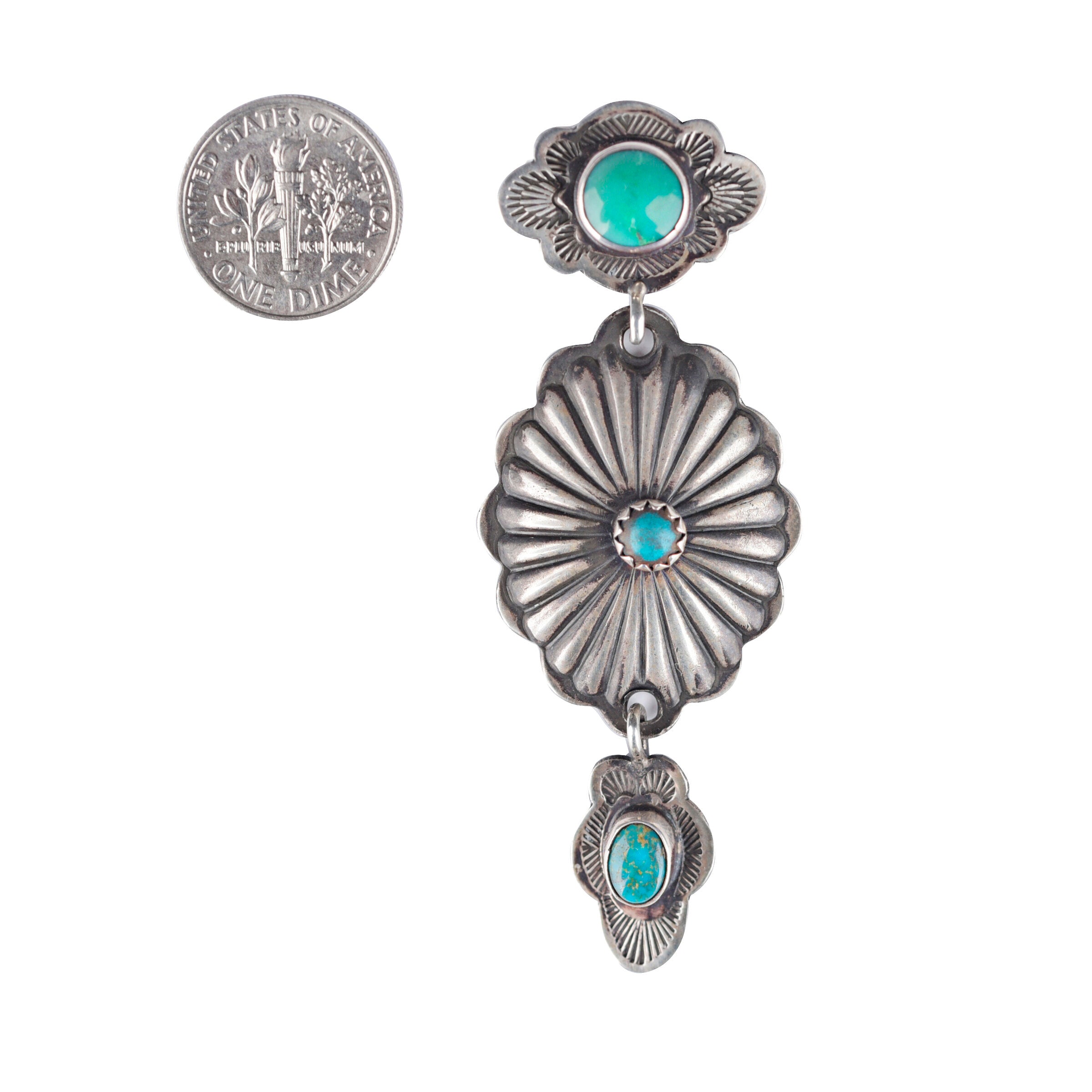 Vintage Triple Dangle Earring C. 1940