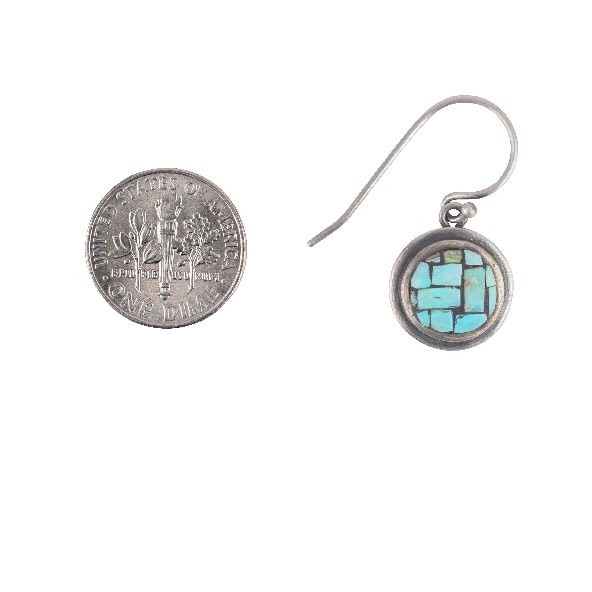 Turquoise Mosaic Earrings