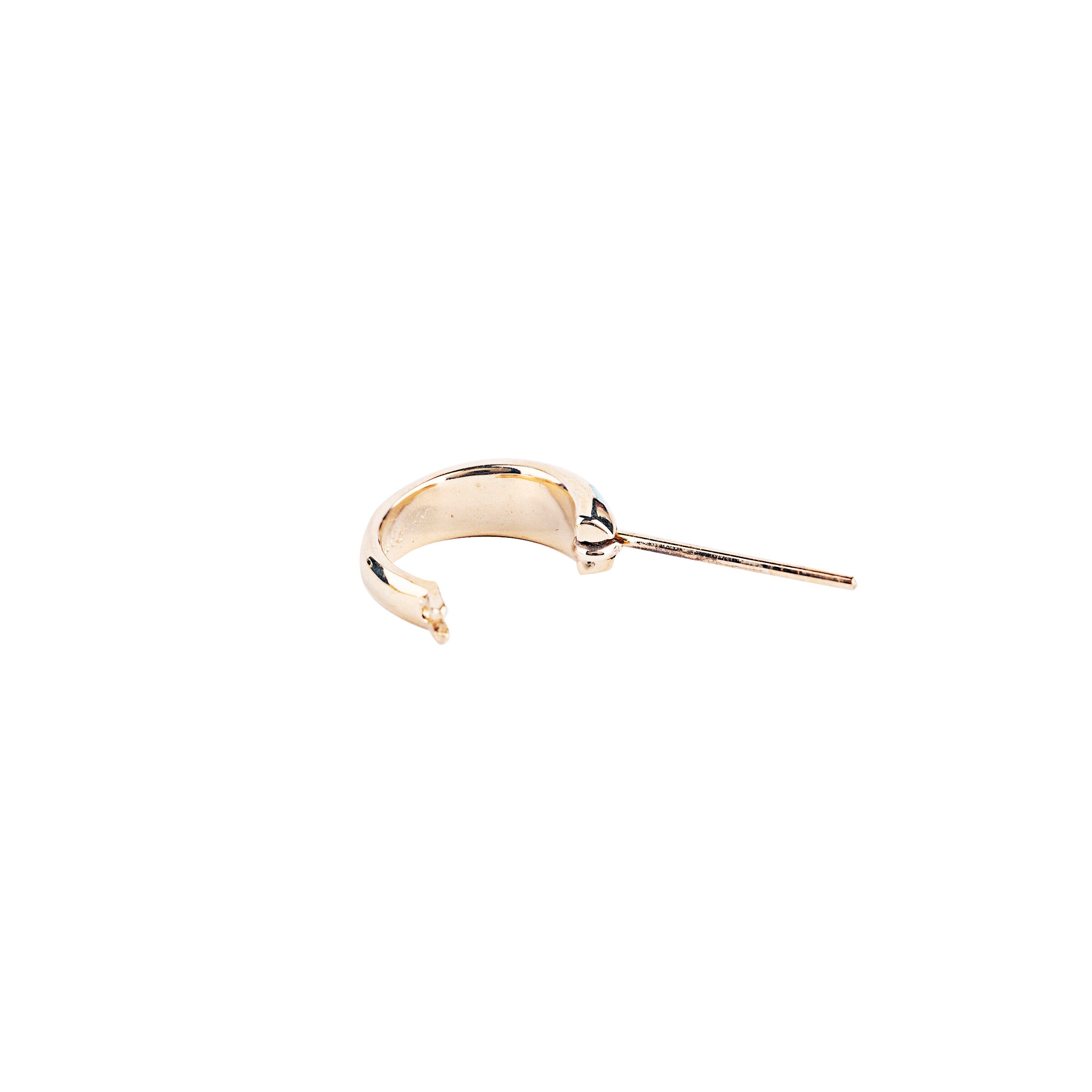 14k Turquoise Hoop Earrings