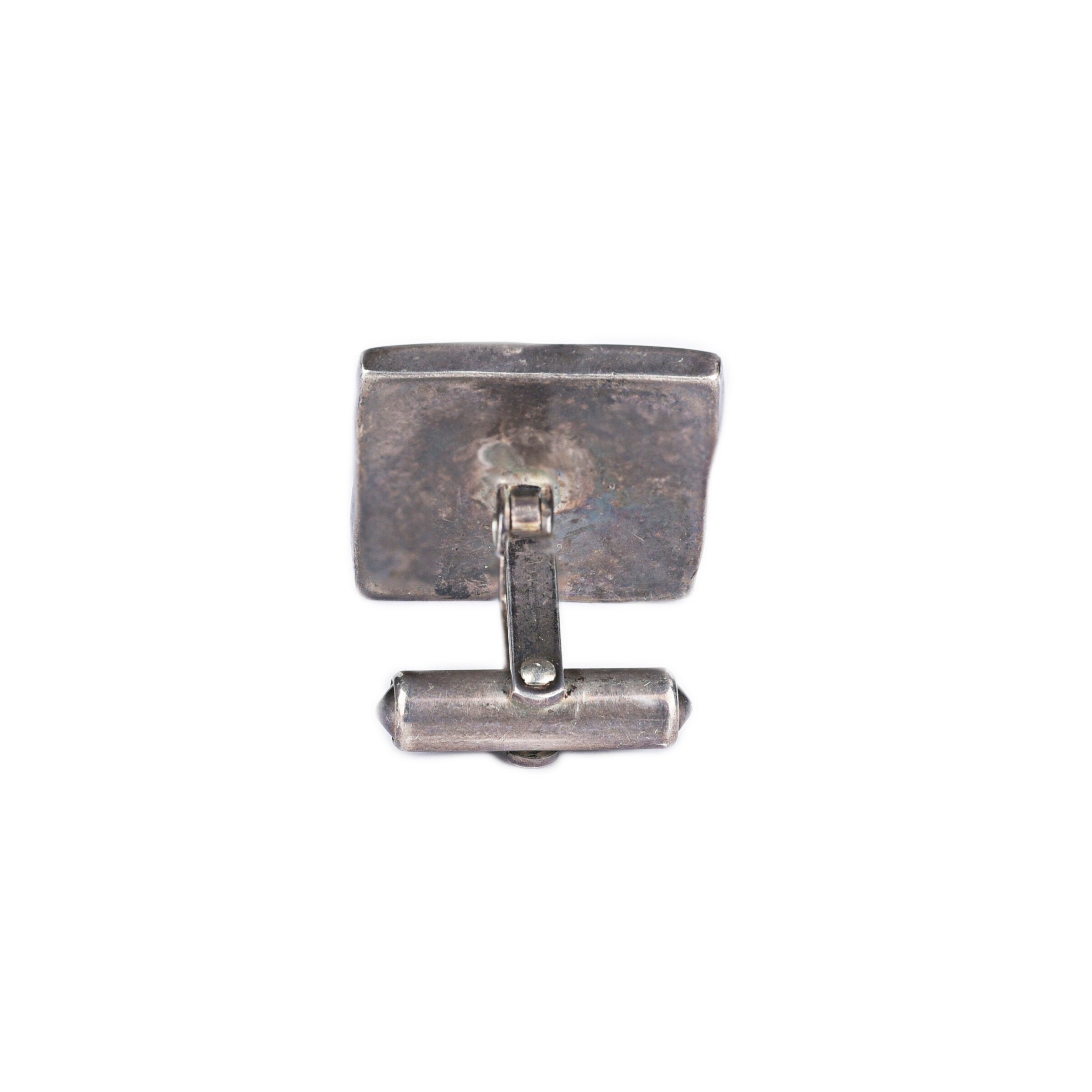 Vintage Zuni Square Inlaid Cuff Links