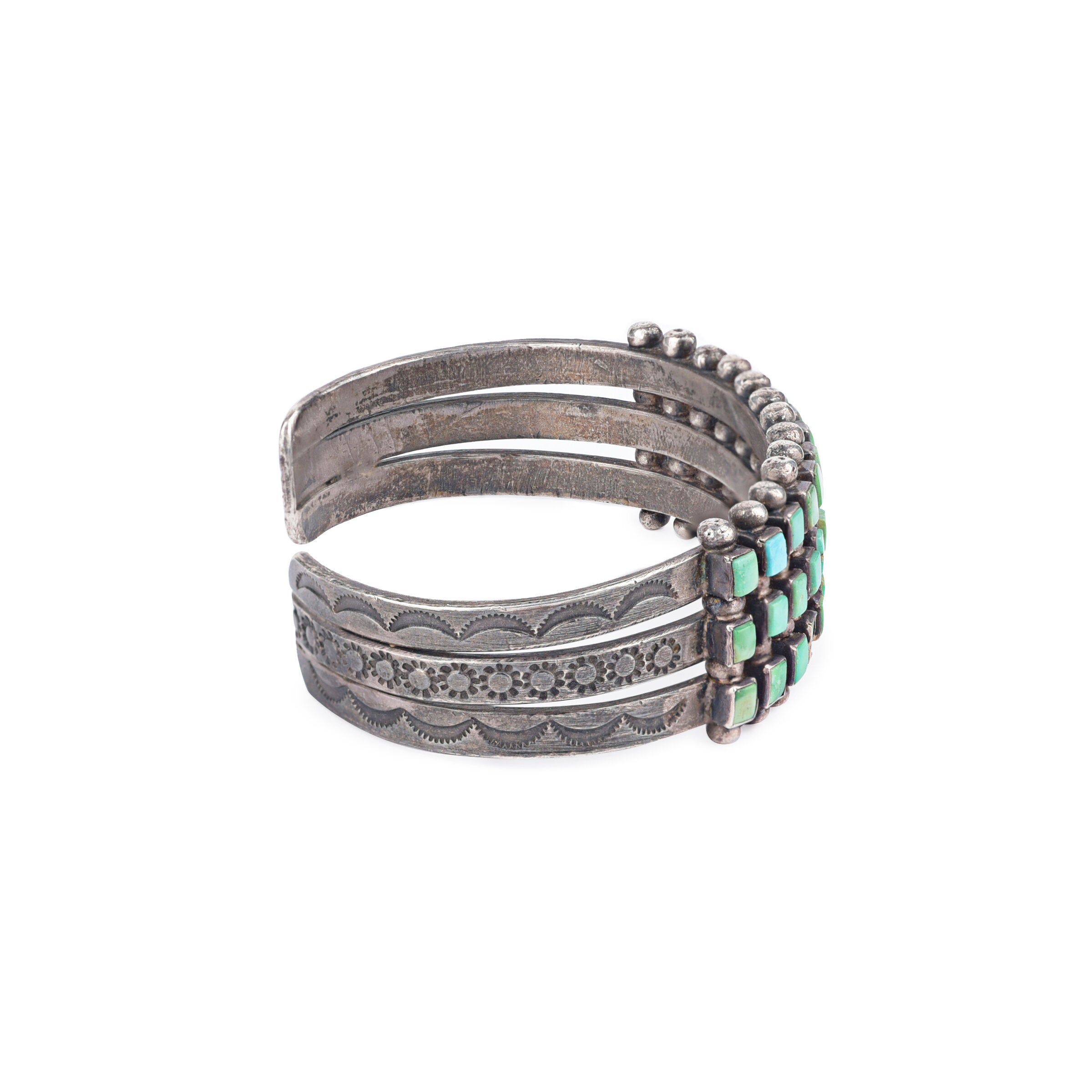 Vintage Zuni Row Cuff, c. 1940's