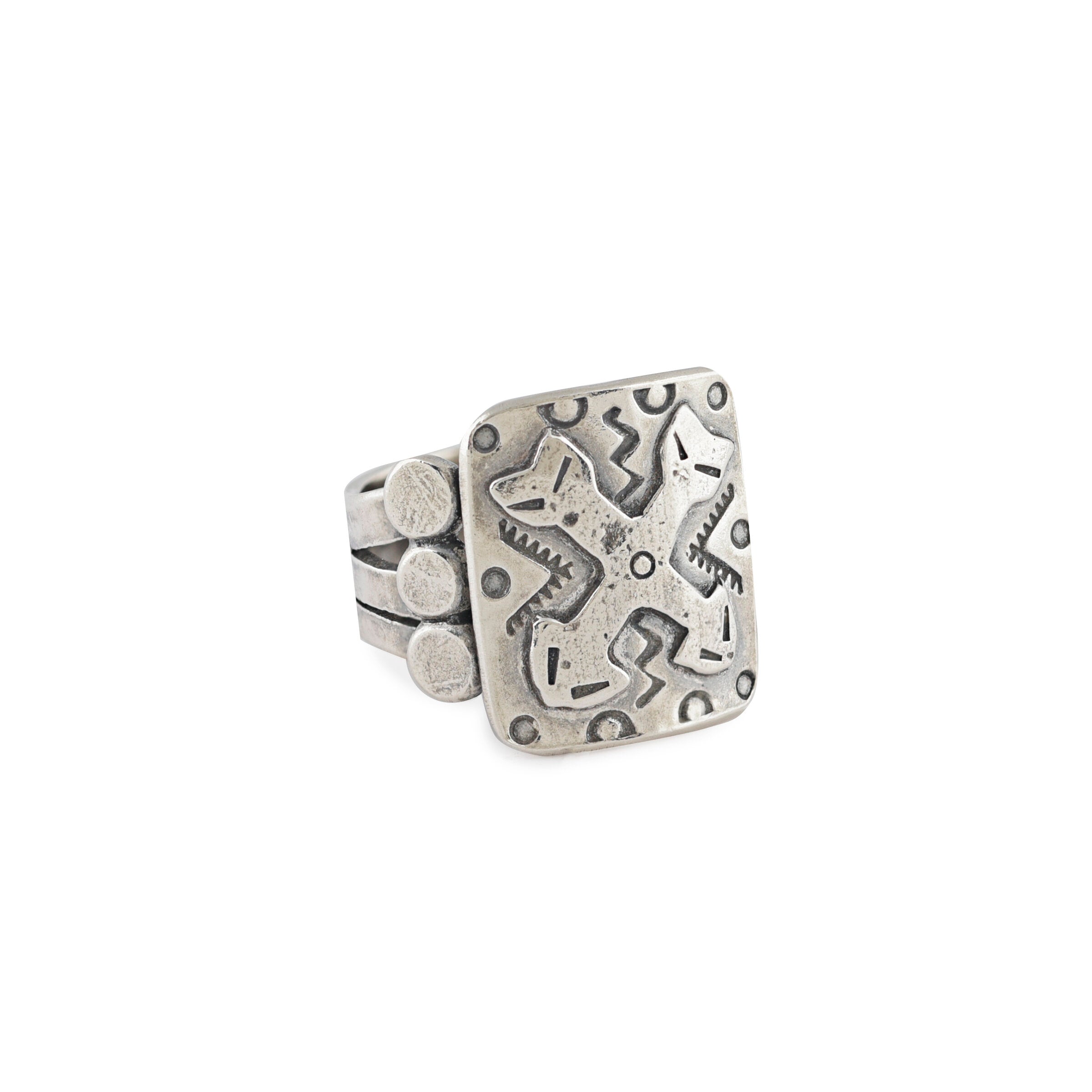 Joe Eby Double Arrow Ring - Size 6 1/2