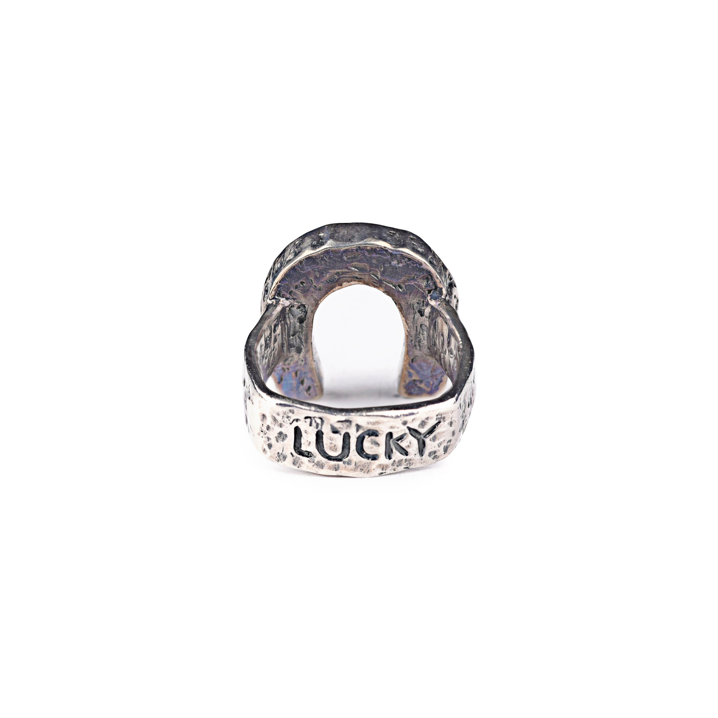 Onyx Horseshoe Ring - multiple sizes