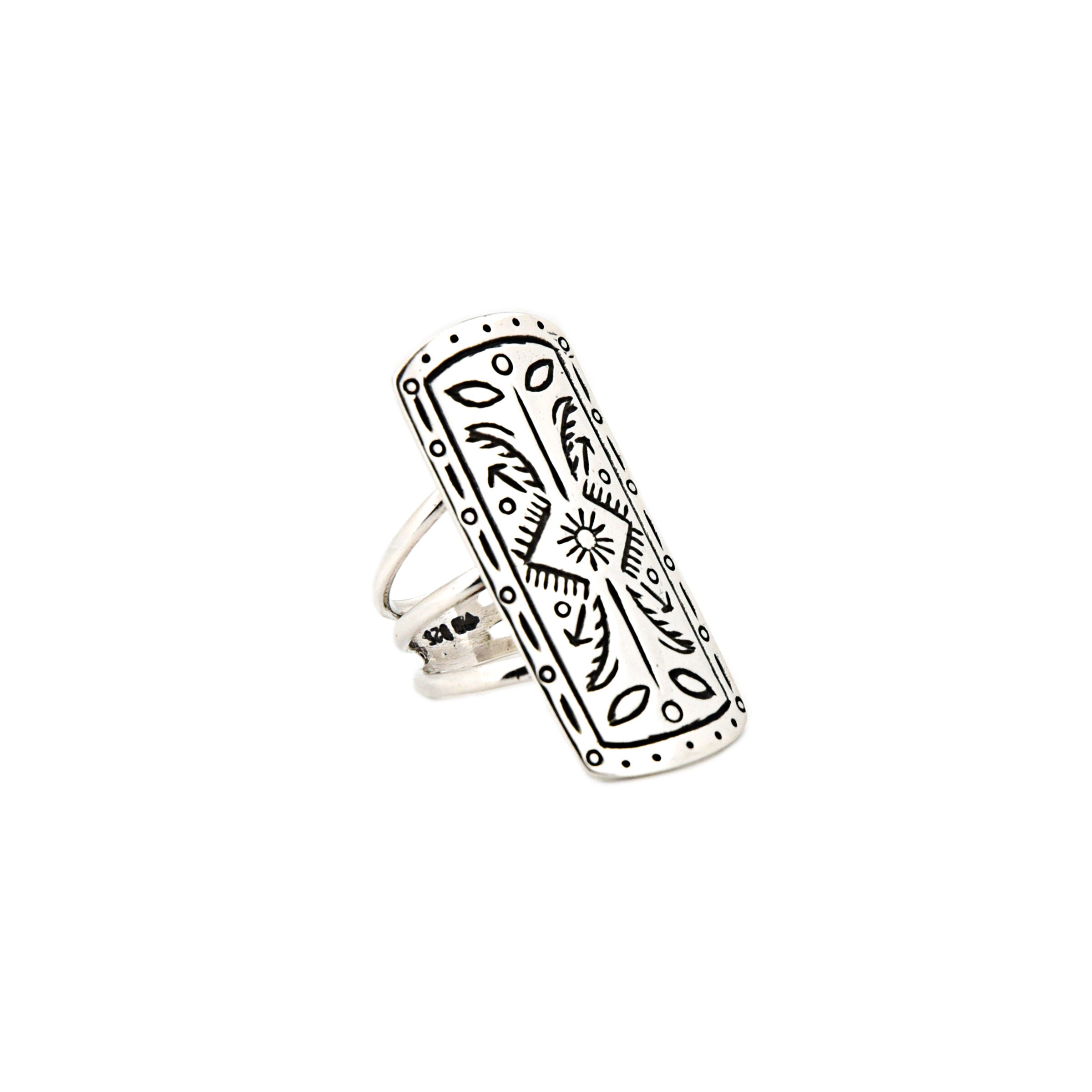 Four Winds Shield Ring