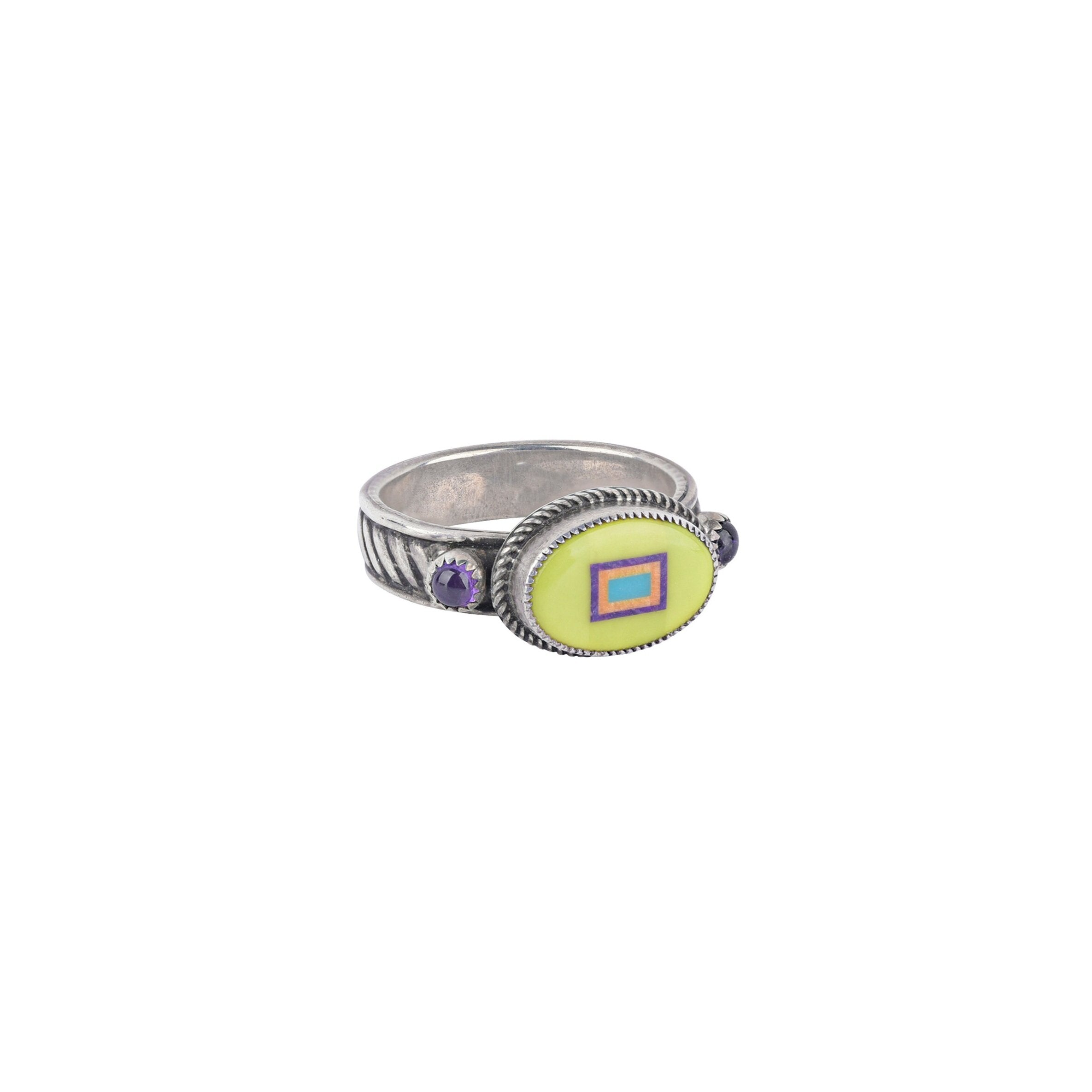 Aldrich Art Damali Turquoise Ring - Size 7