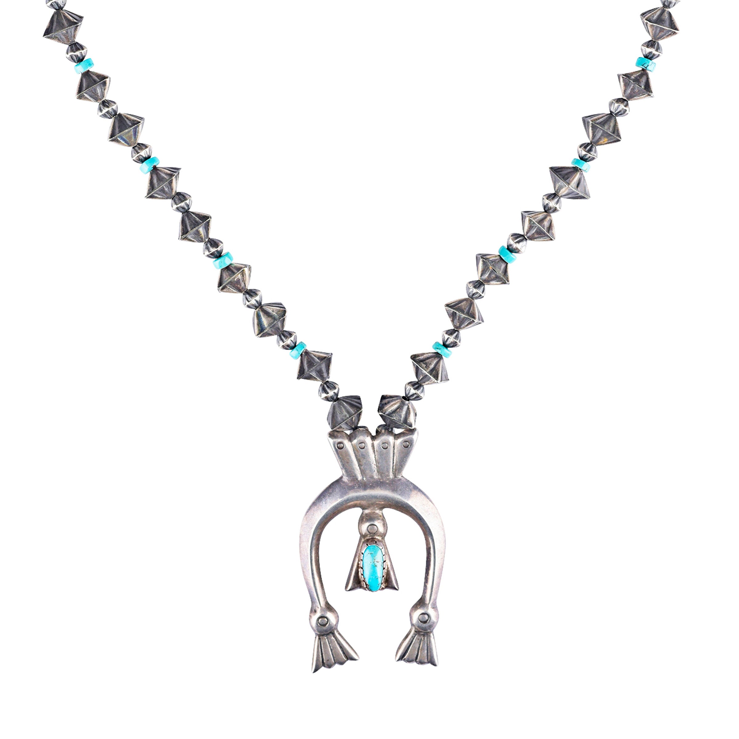 Vintage Naja On Contemporary Beaded Necklace