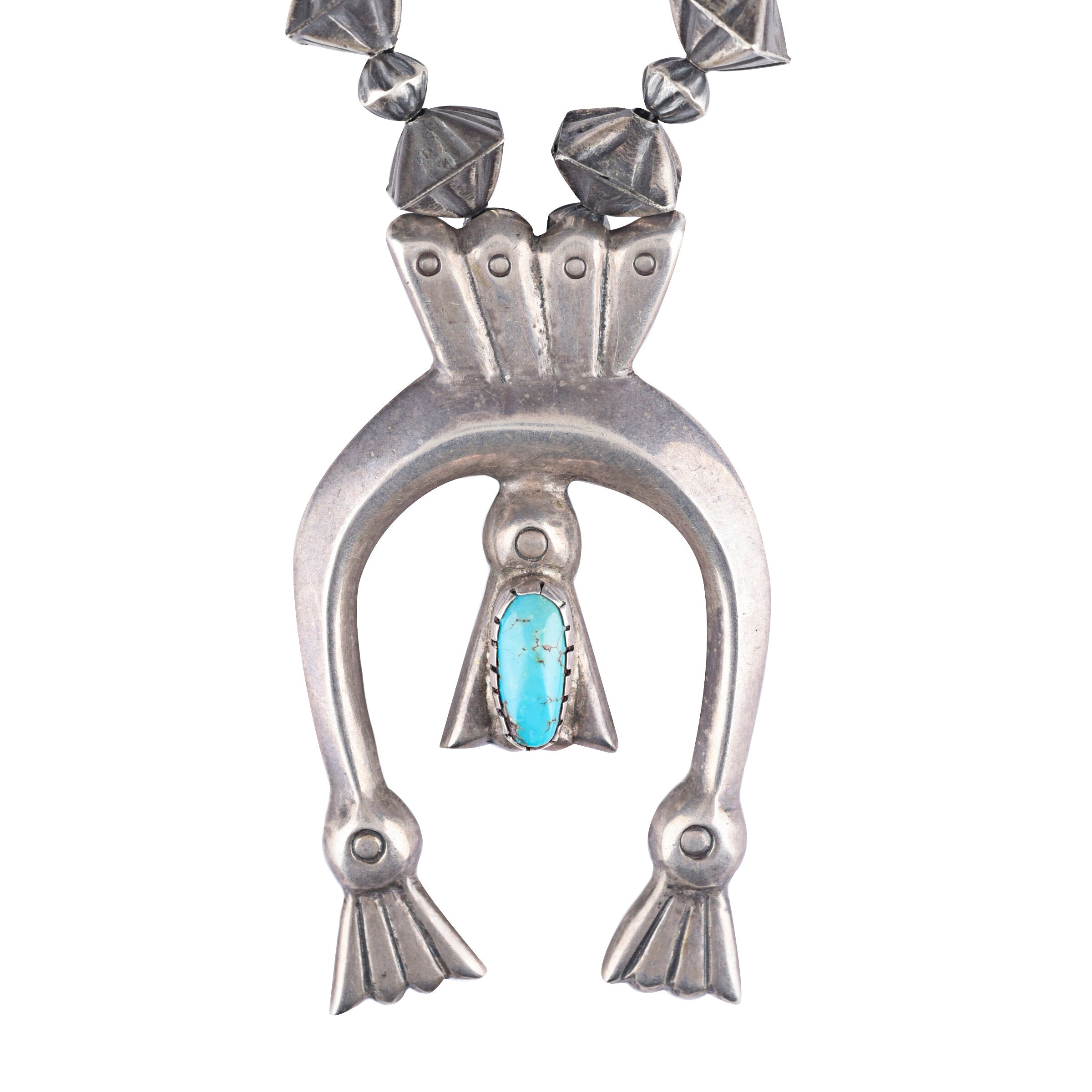 Vintage Naja On Contemporary Beaded Necklace