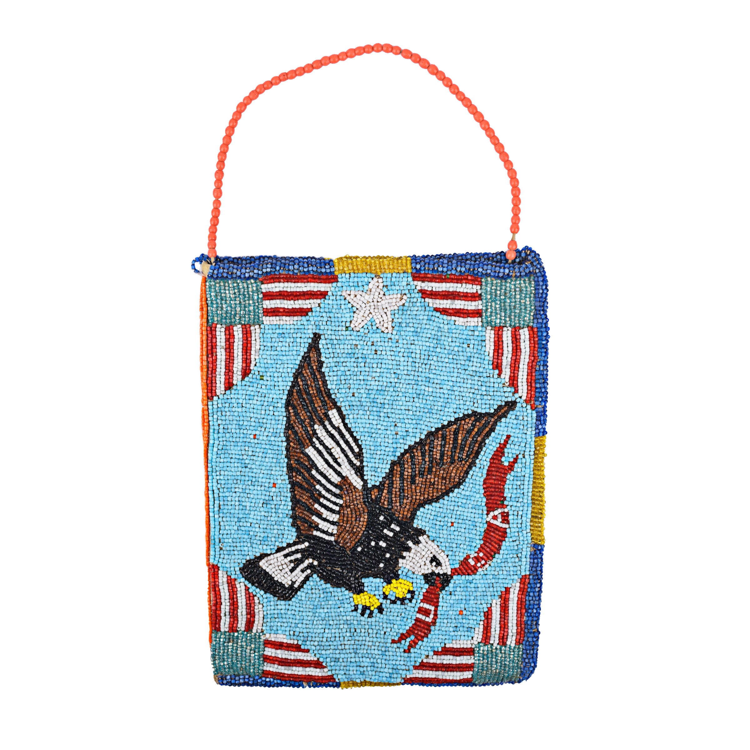 Desert Rose and Flying Eagle Plateau Bag, c. 1930