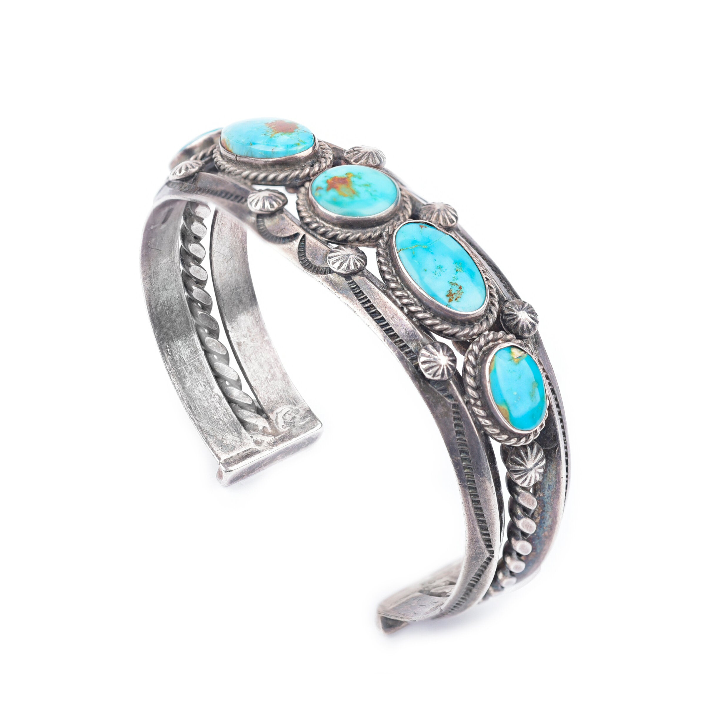 Vintage Blessing Way Blue Gem Cuff, c. 1960's