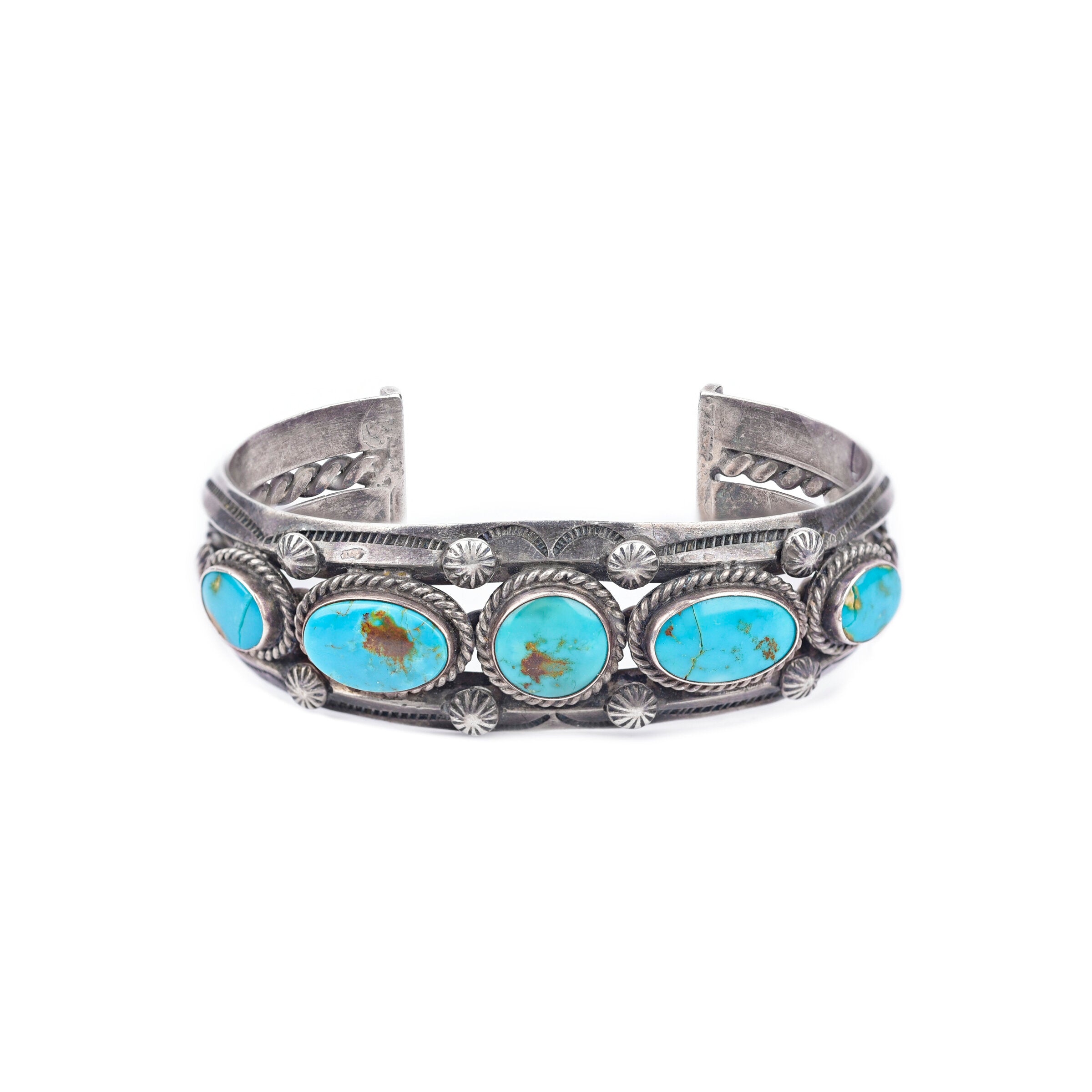 Vintage Blessing Way Blue Gem Cuff, c. 1960's