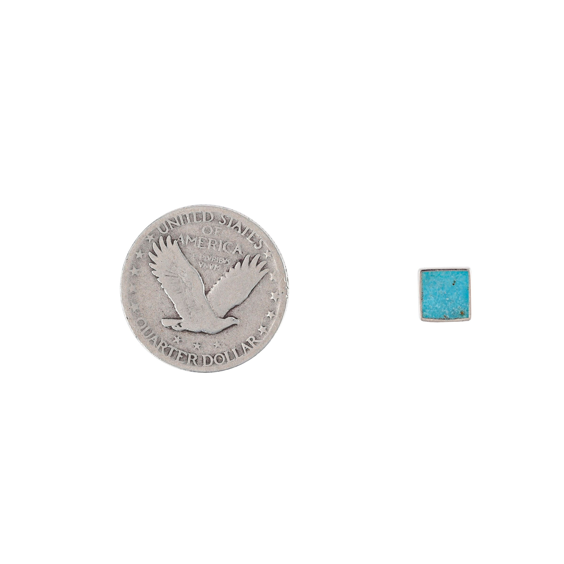 Timeless Square Earrings - Turquoise