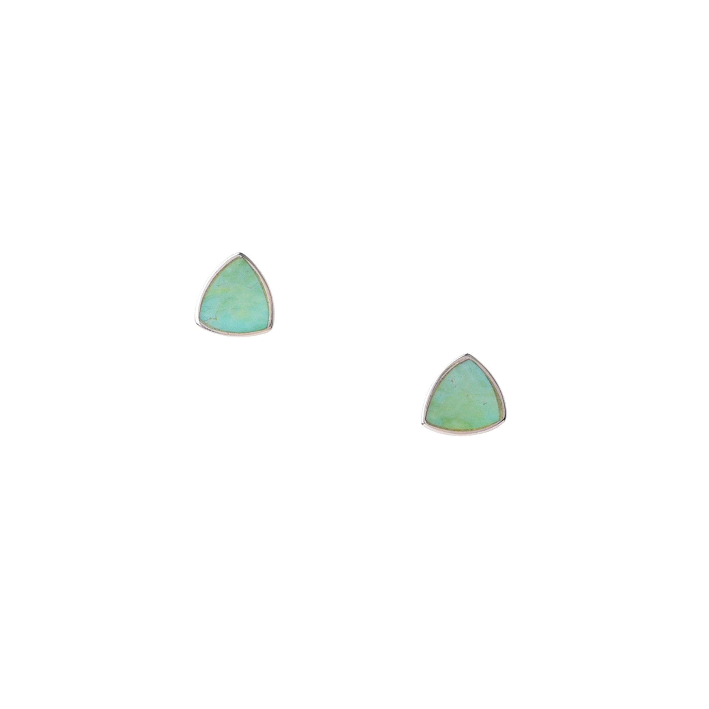 Turquoise Triangle Earrings