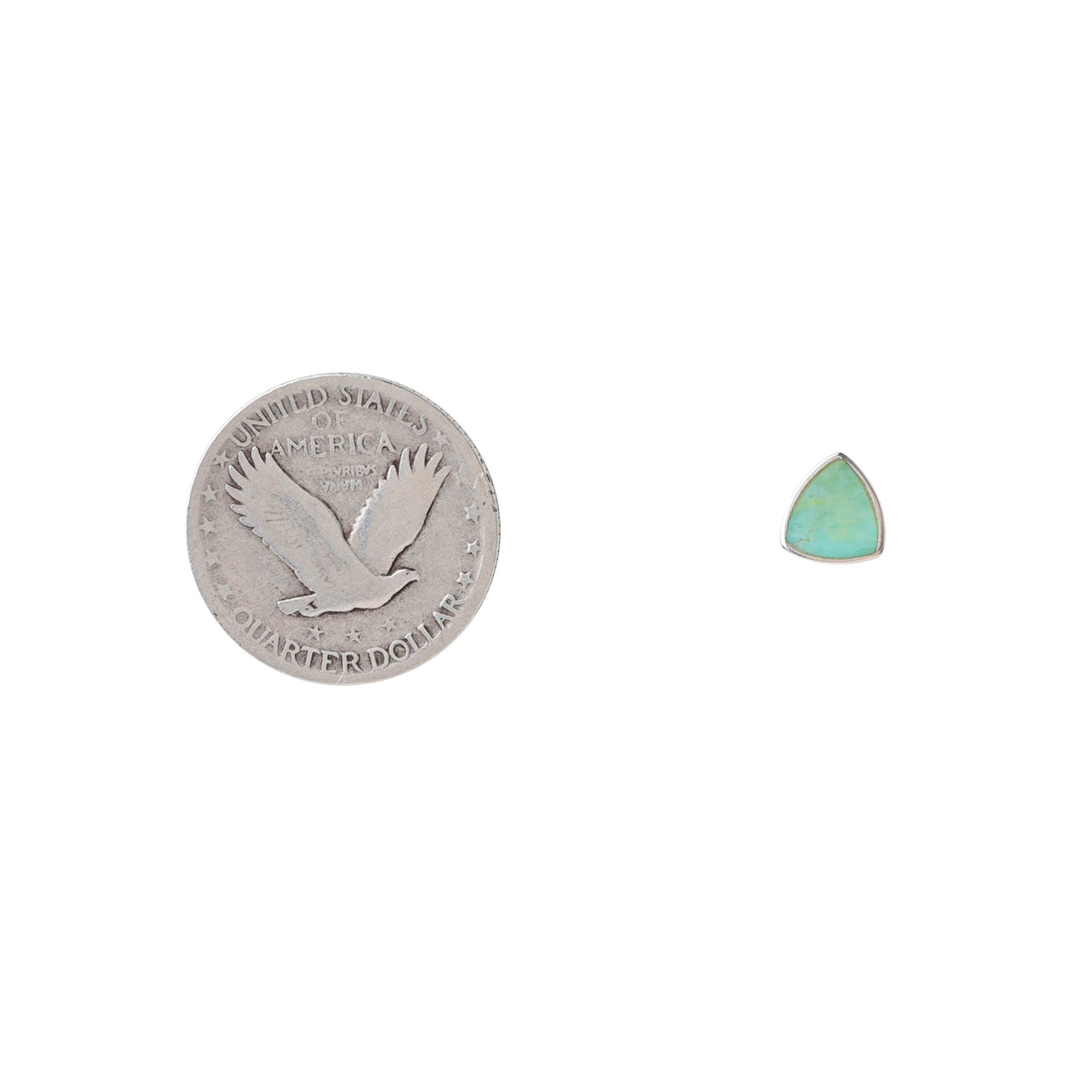 Turquoise Triangle Earrings