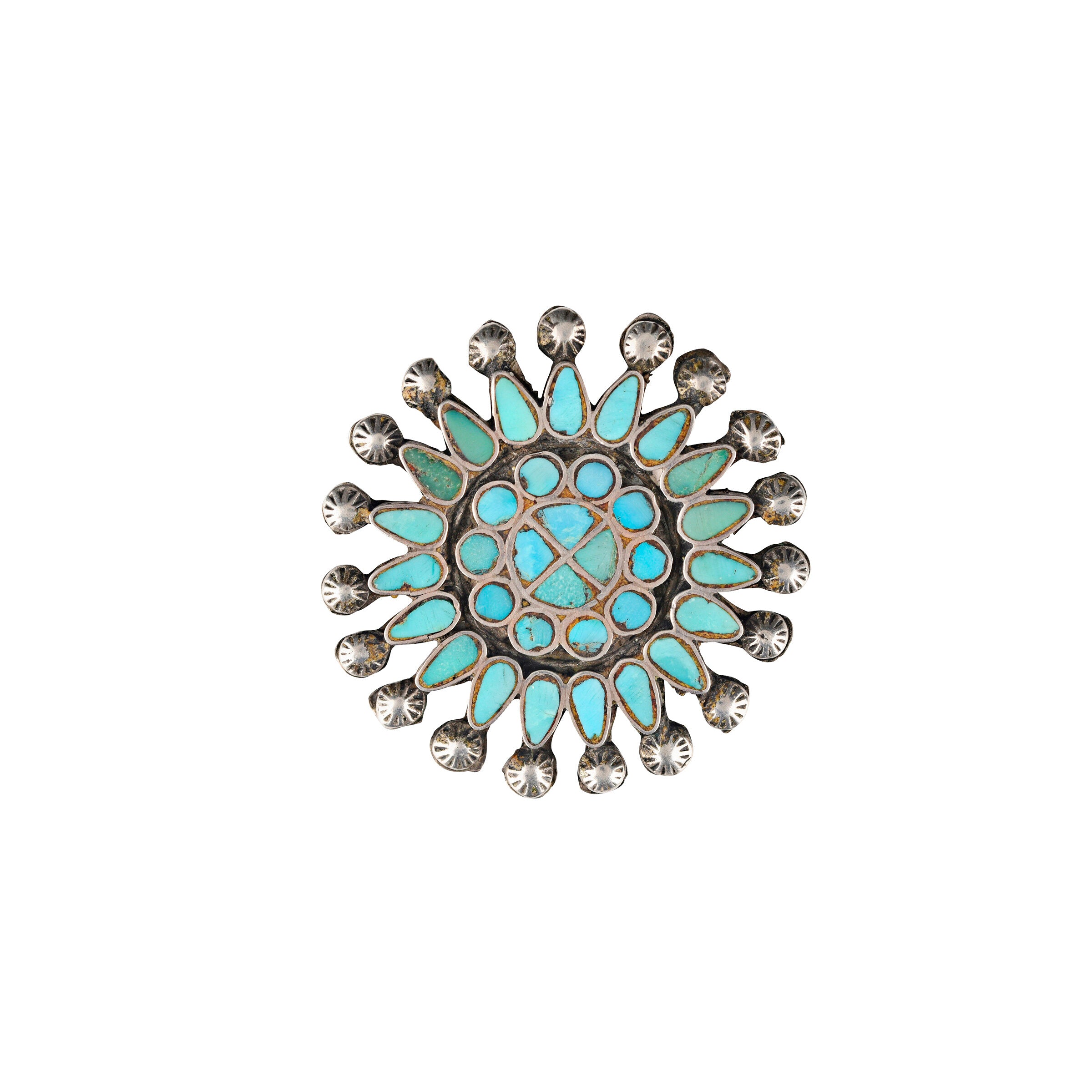Vintage Dishta Zuni Pin, c. 1940's