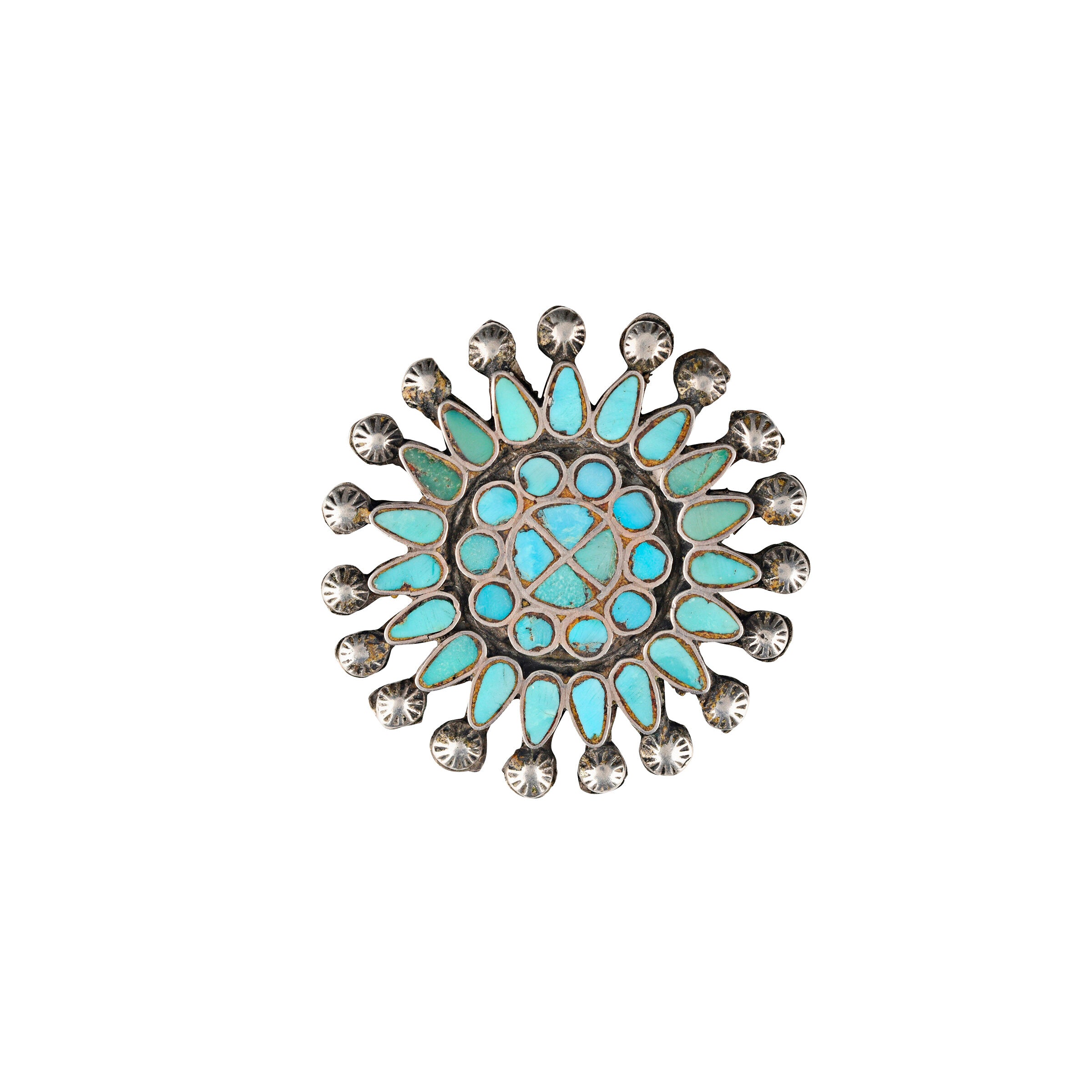 Vintage Dishta Zuni Pin, c. 1940's