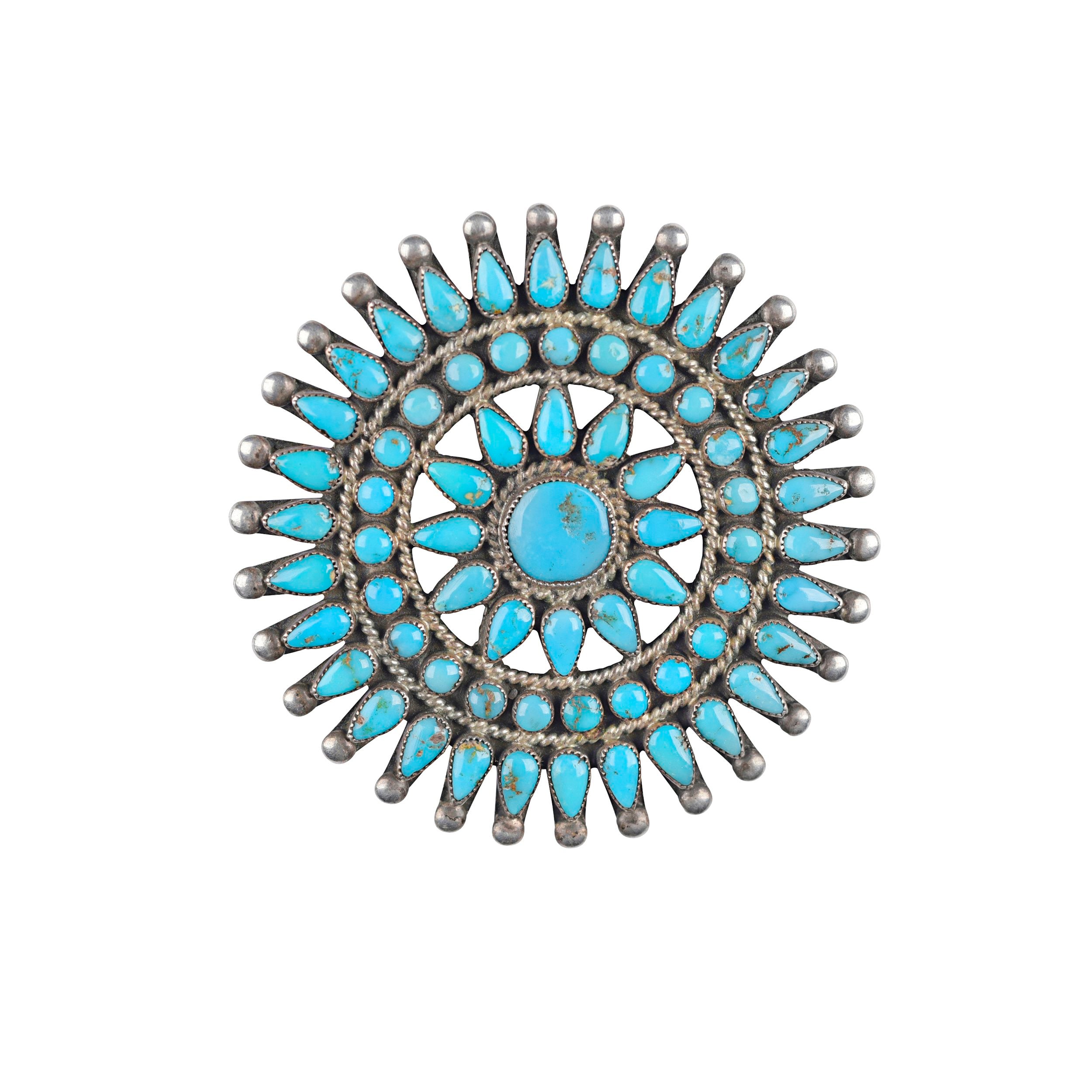 Vintage Zuni Petit Point Pin