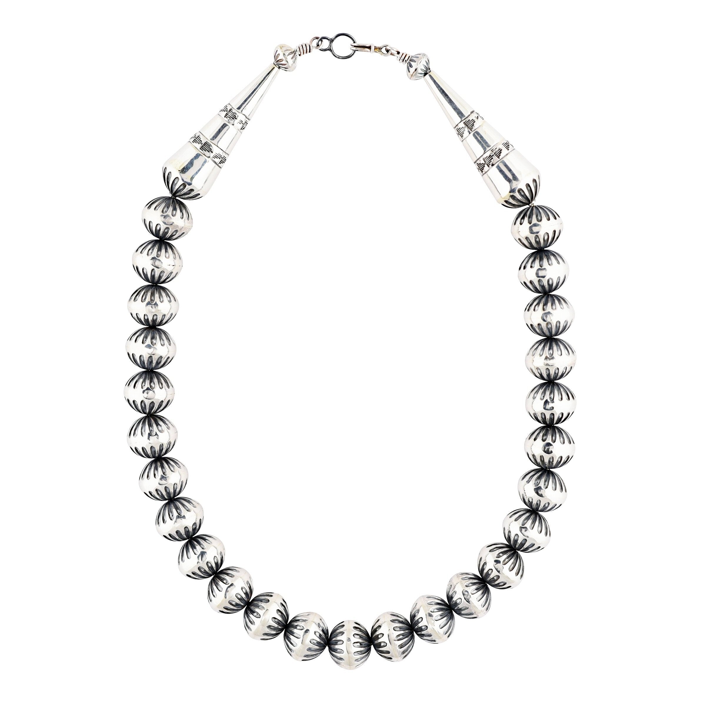 Jeff Nelson Desert Flower Navajo Pearl Necklace