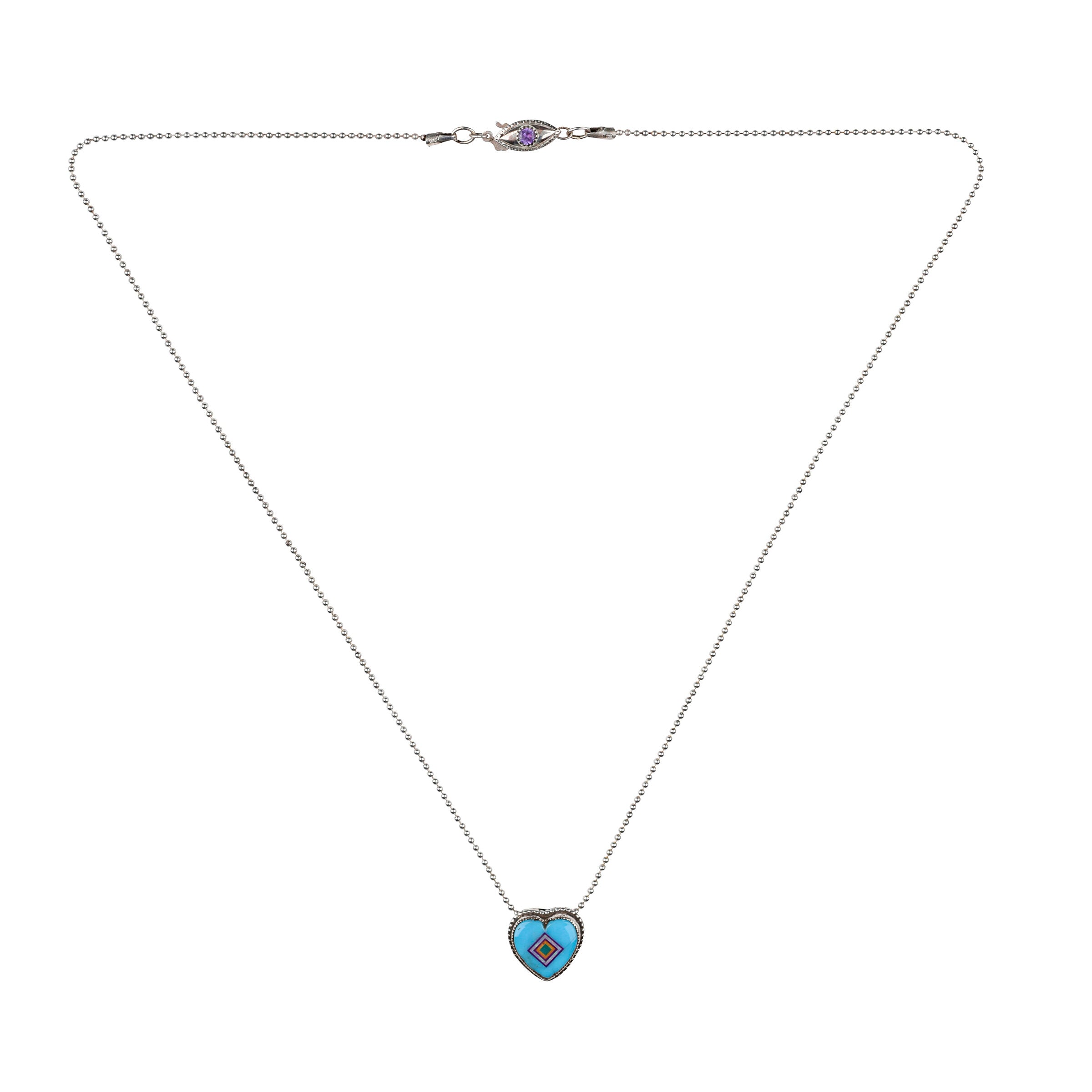Aldrich Art Turquoise Heart Necklace