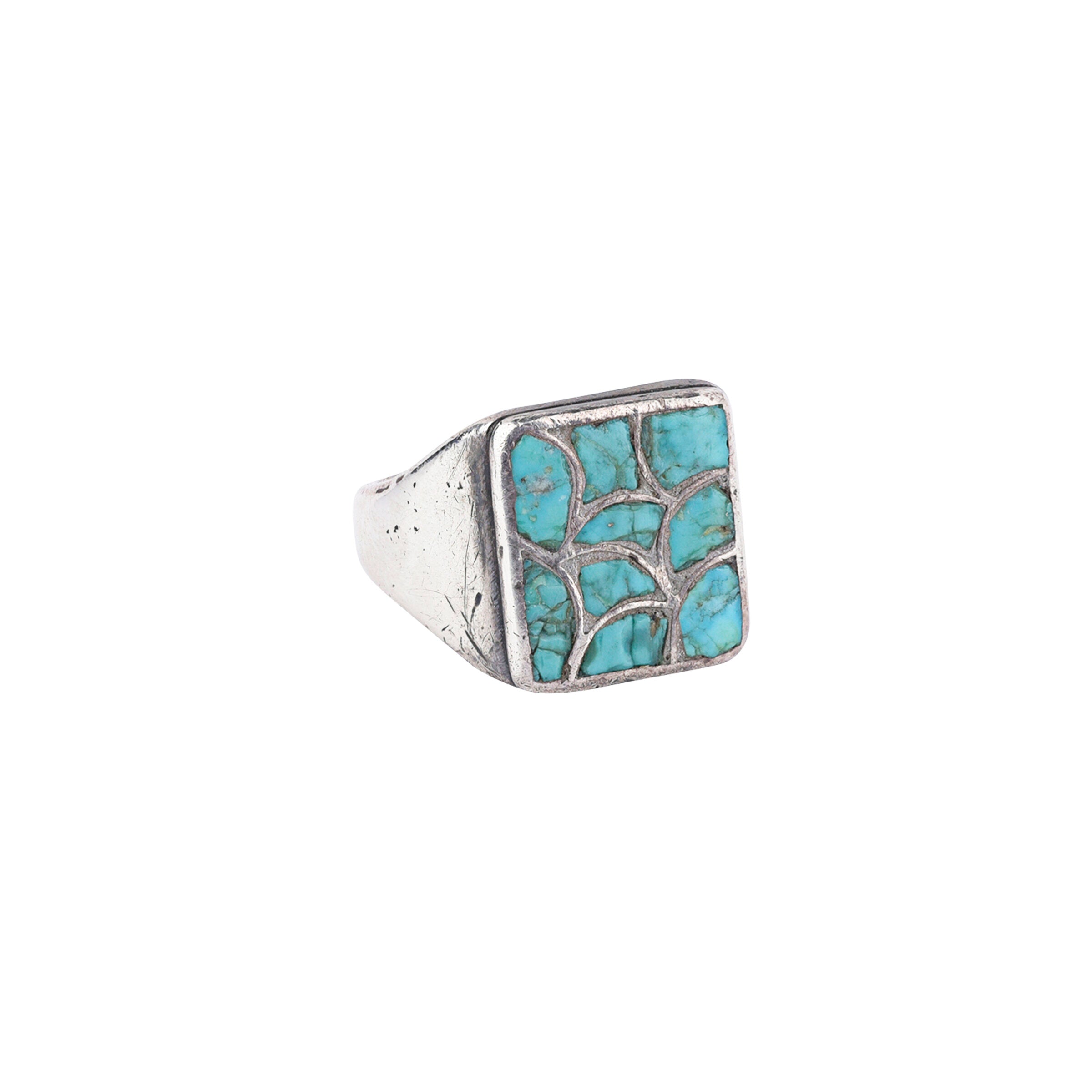 Vintage Zuni Inlay Ring, c. 1950's