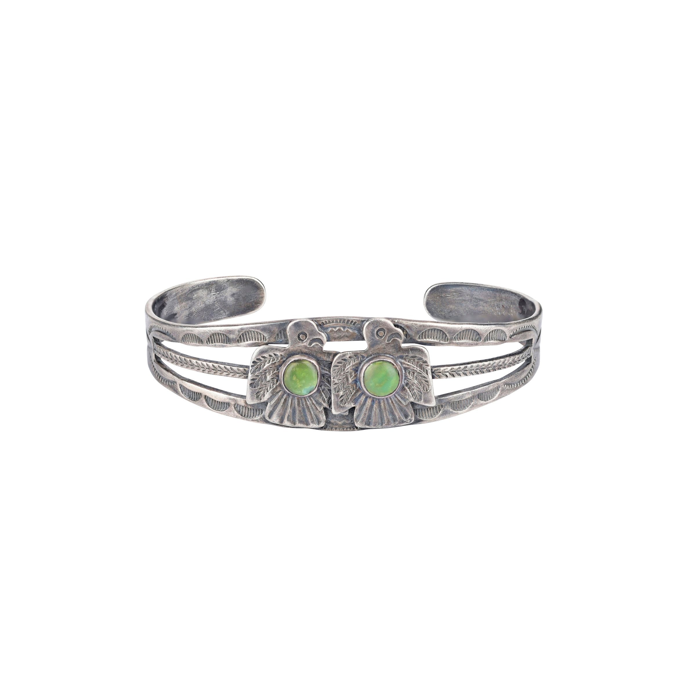 Vintage Fred Harvey Twin Thunderbird Cuff