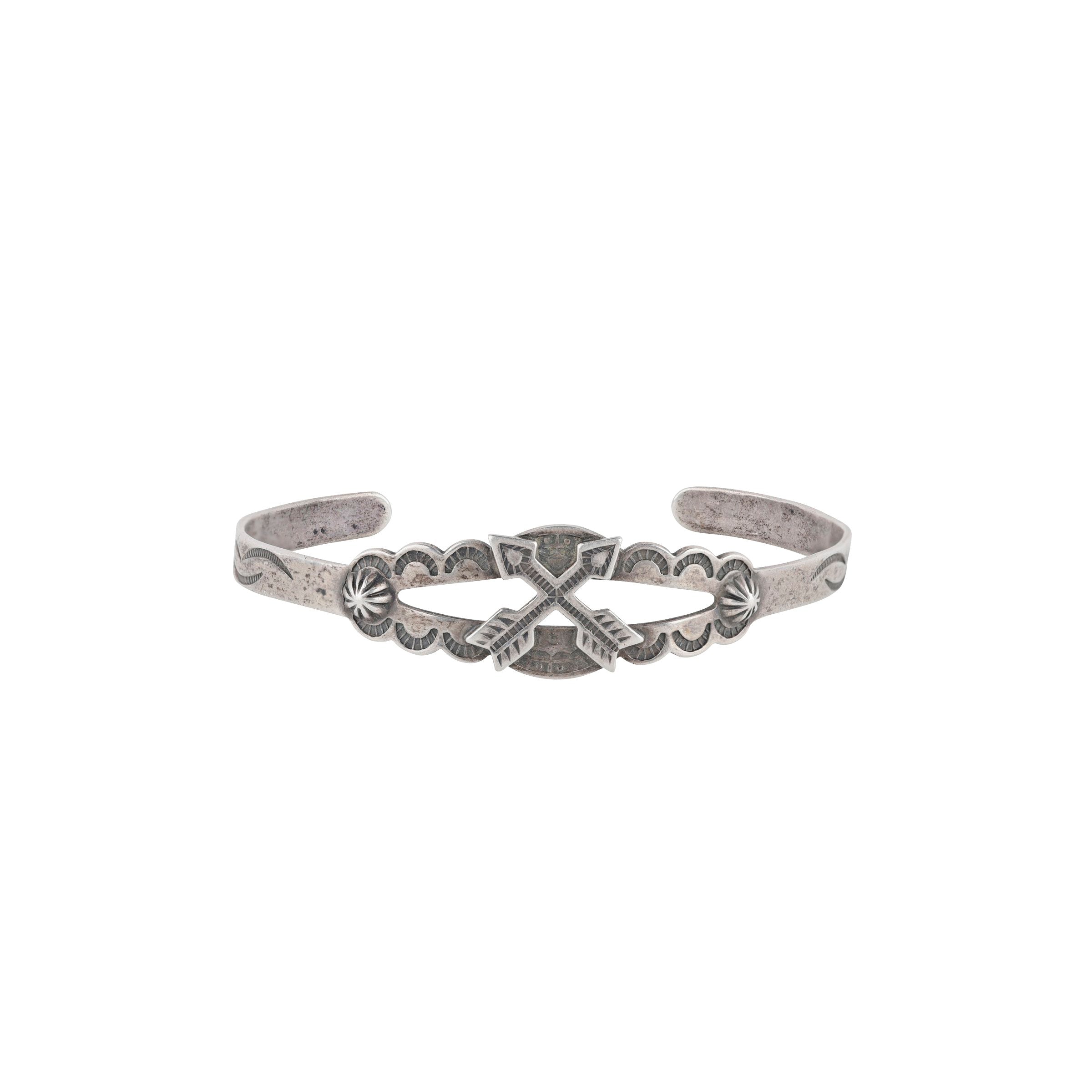Fred Harvey Era Silver Arrow Cuff
