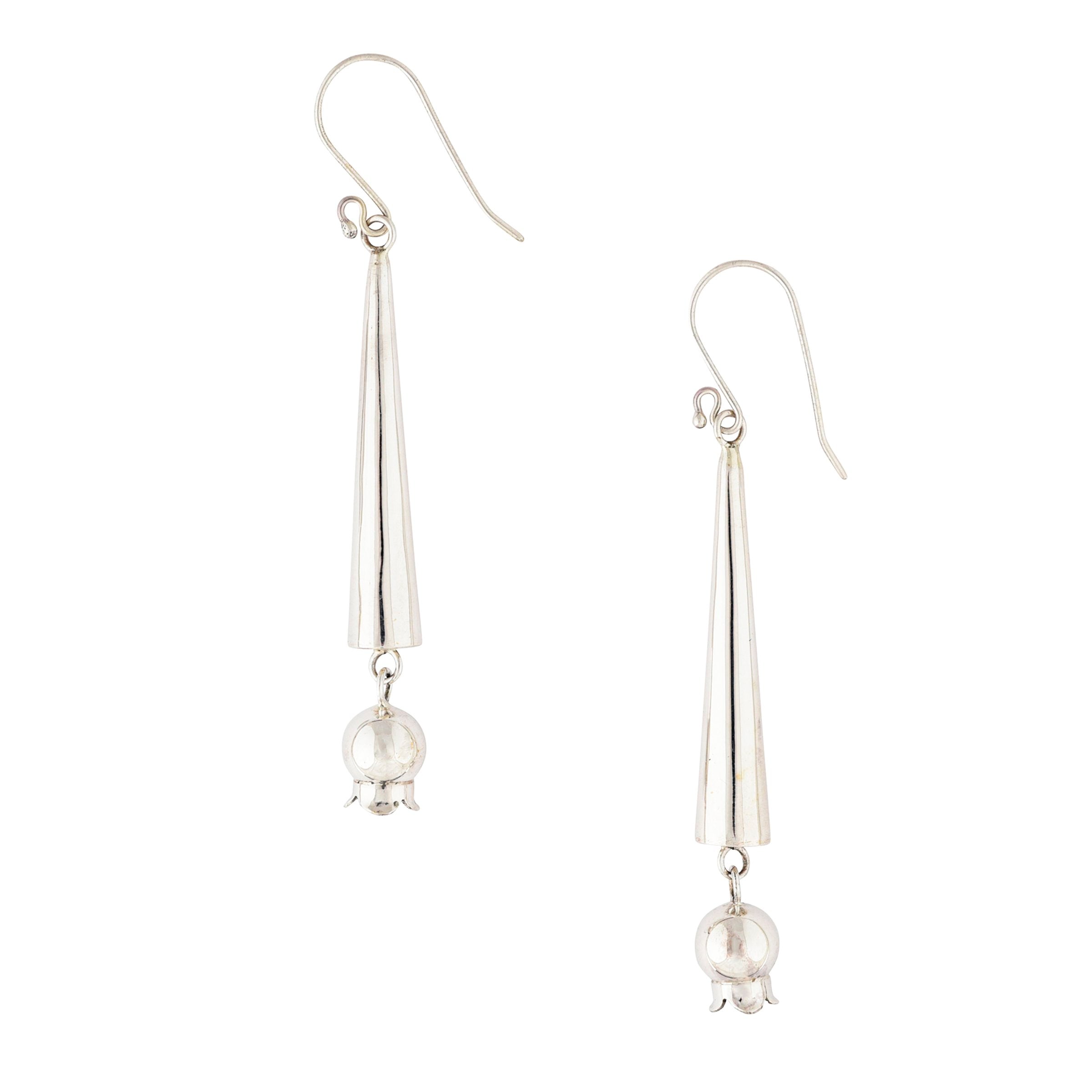 Fritson Toledo Silver Squashblossom Earrings