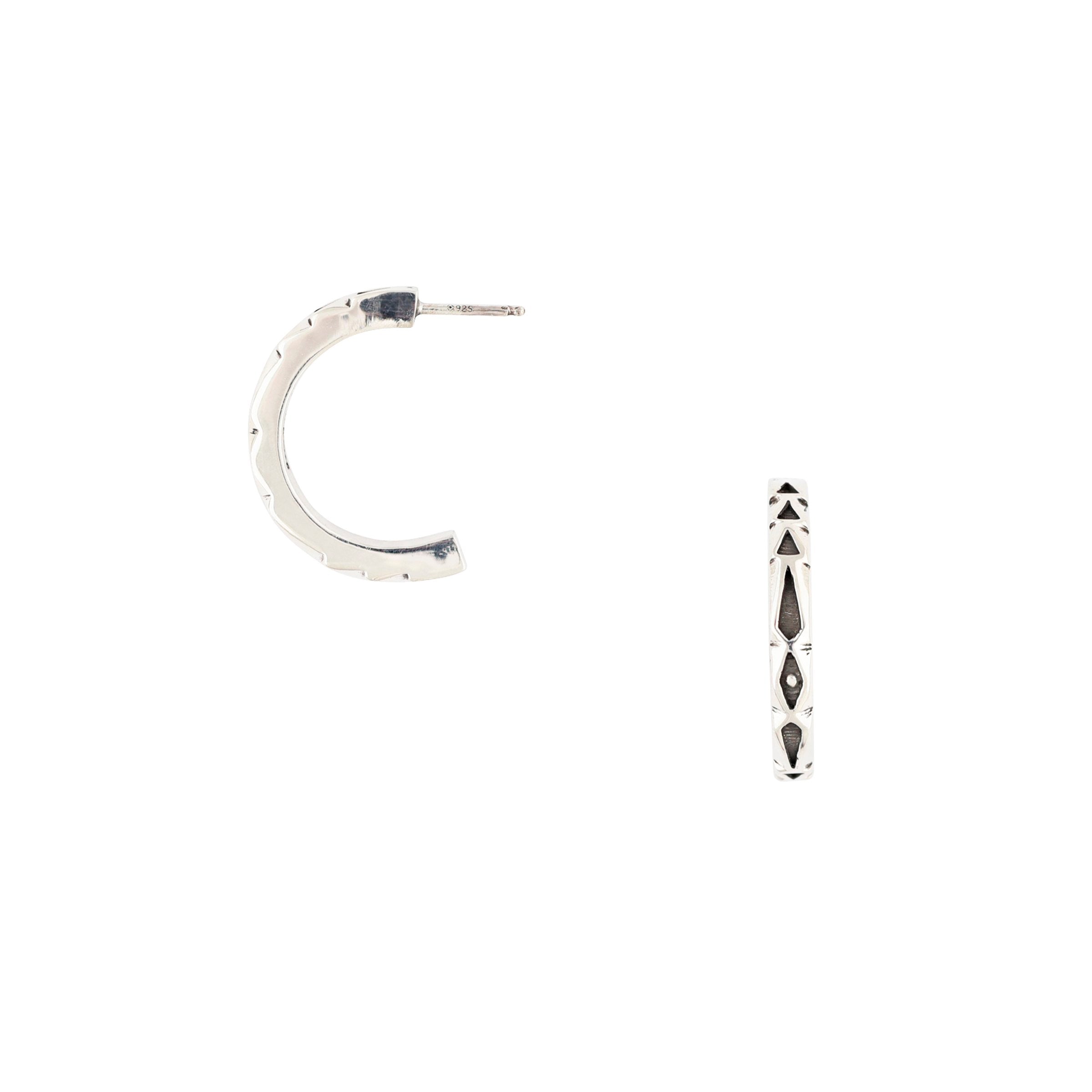 Jennifer Curtis Stamped Hoop Earrings