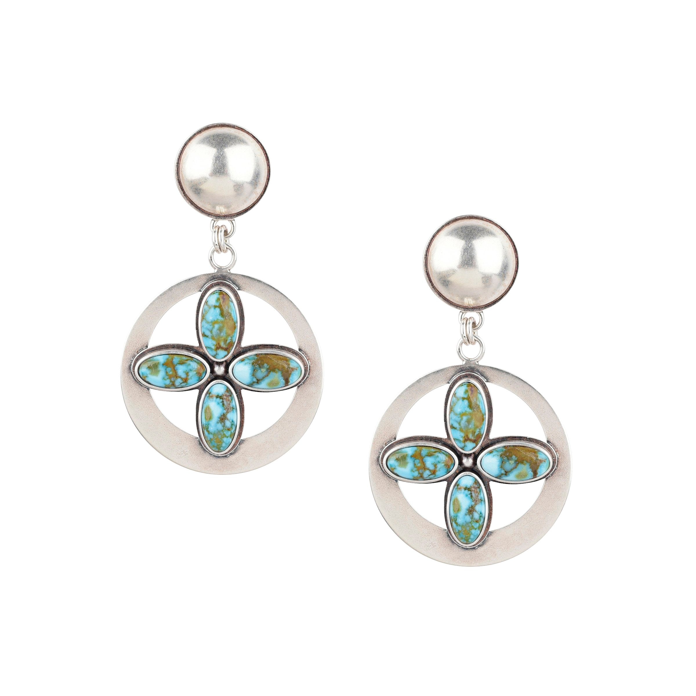 Dennis Hogan Flower Petal Earrings - Spiderweb