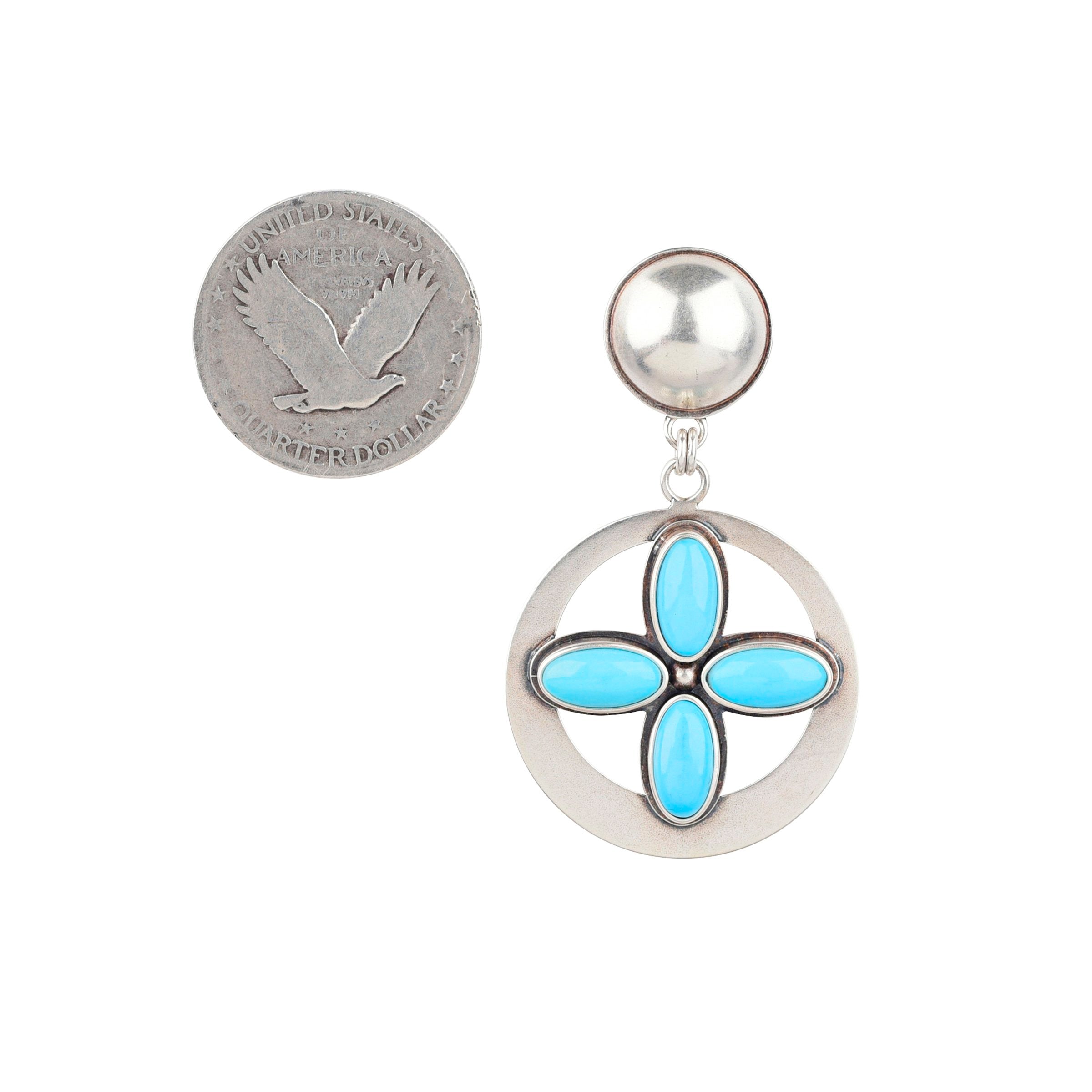 Dennis Hogan Flower Petal Earrings - Turquoise