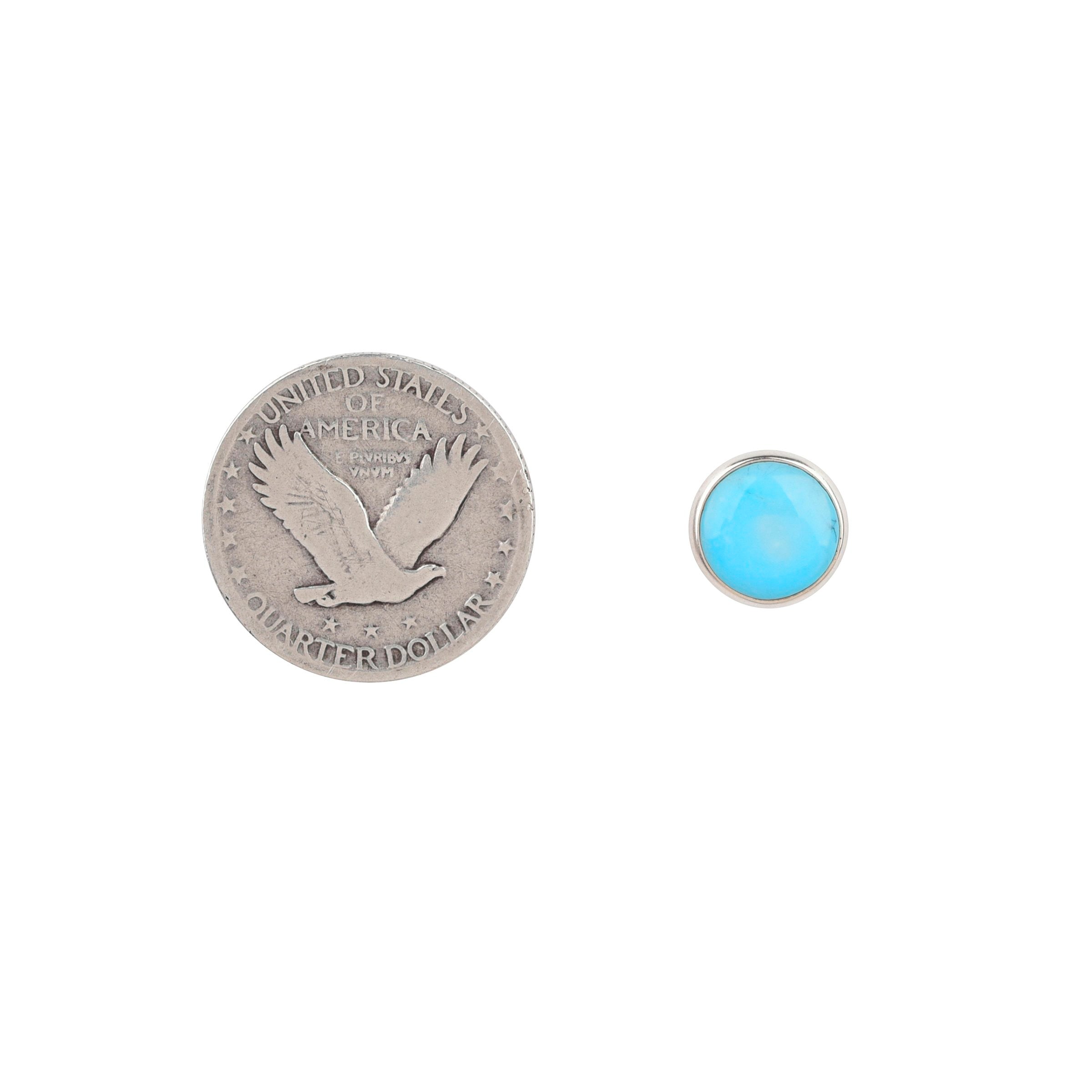 Dennis Hogan Full Moon Post Earrings - Turquoise