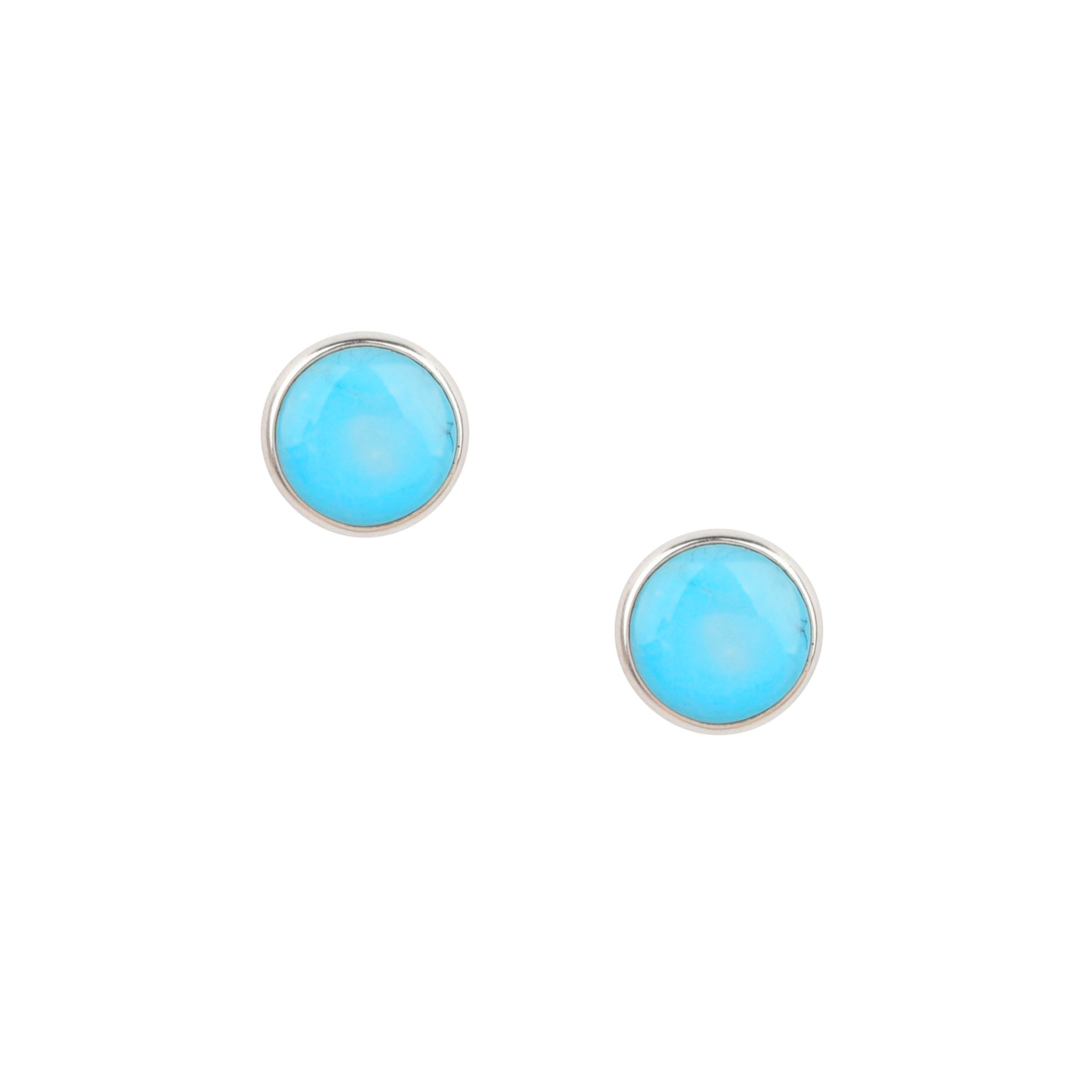 Dennis Hogan Full Moon Post Earrings - Turquoise