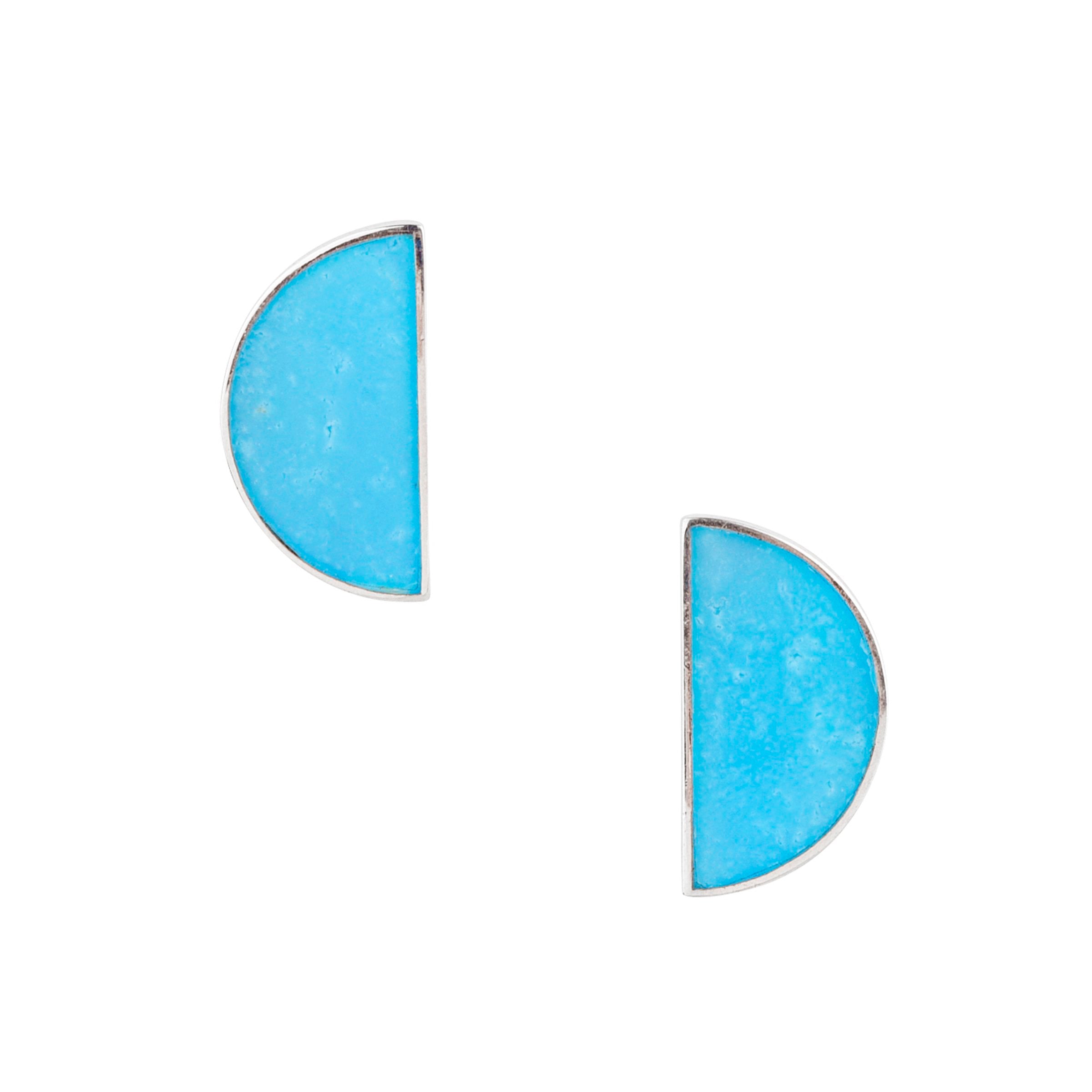 Half Moon Post Earrings