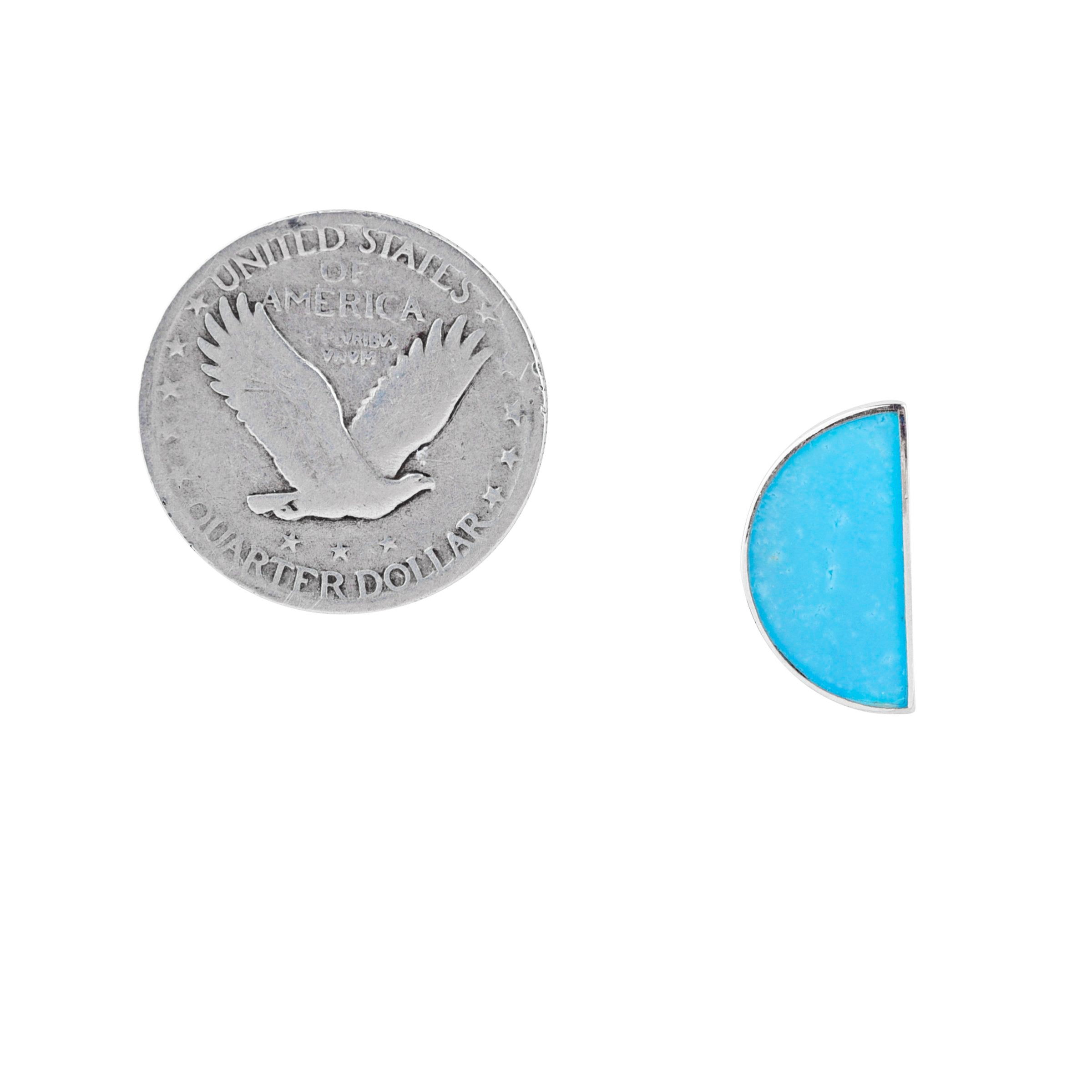 Half Moon Post Earrings