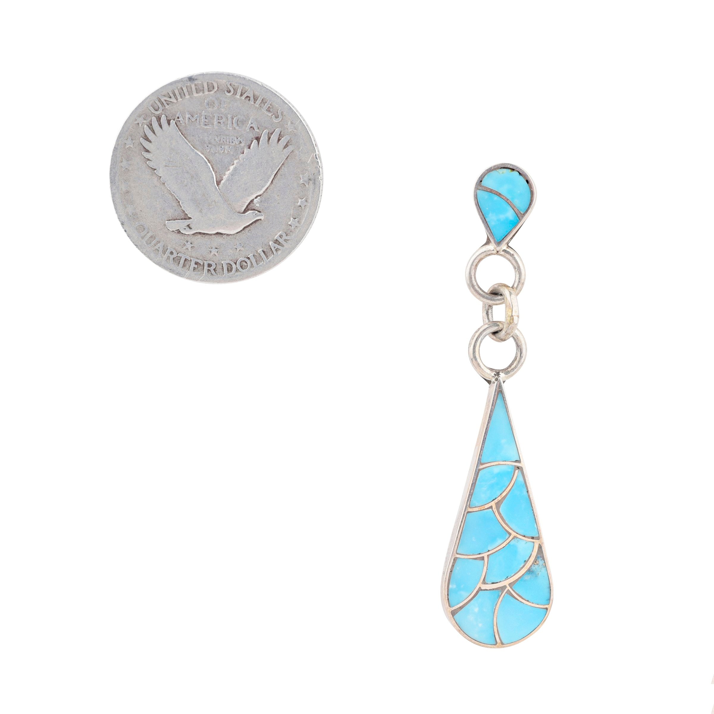 Vintage Zuni Turquoise Earrings