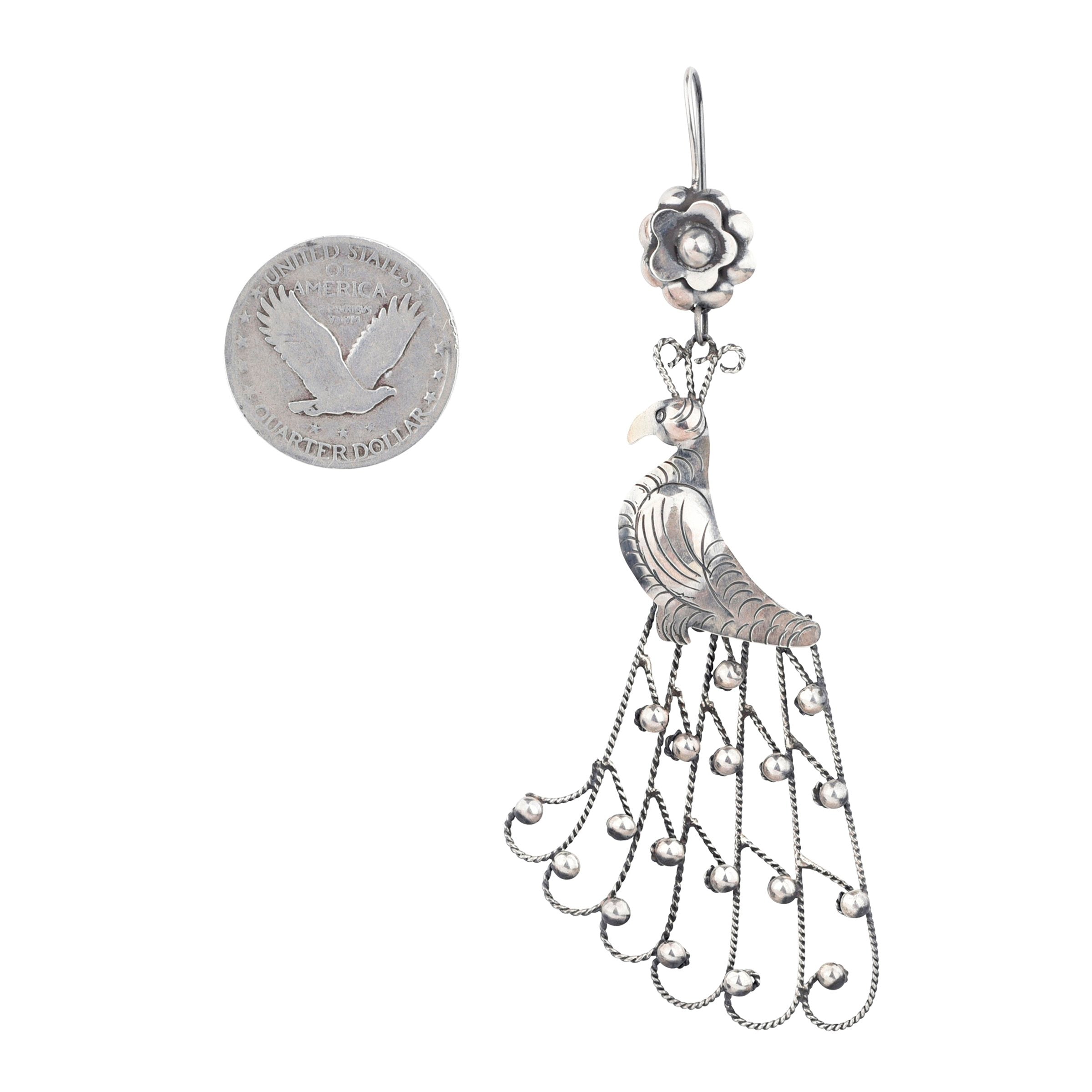 Taxco Peacock Earrings
