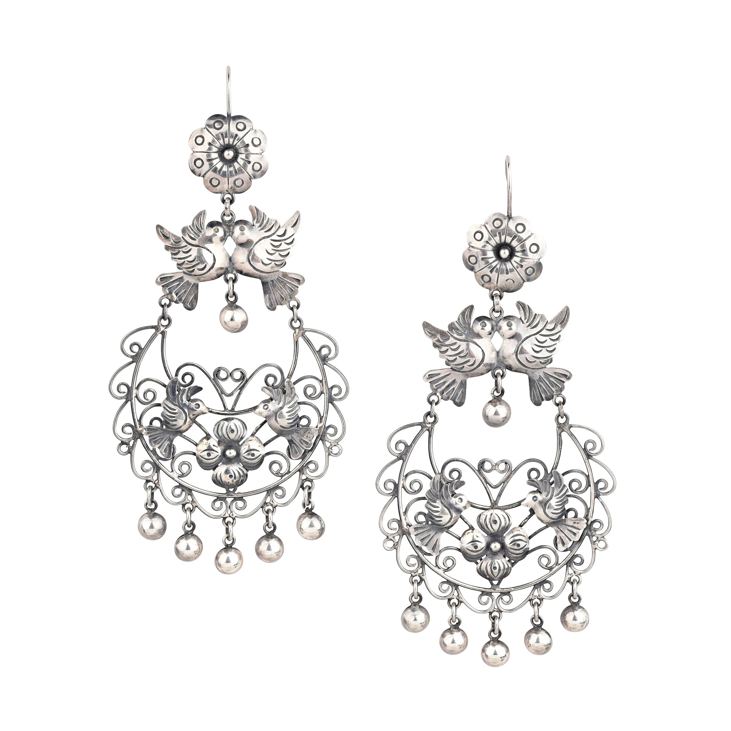 Taxco Love Bird Earrings