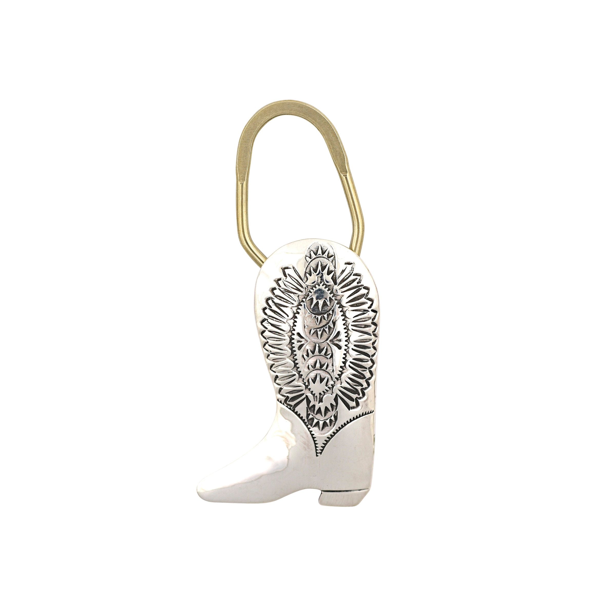 Shirley Skeets Cowboy Boot Keychain