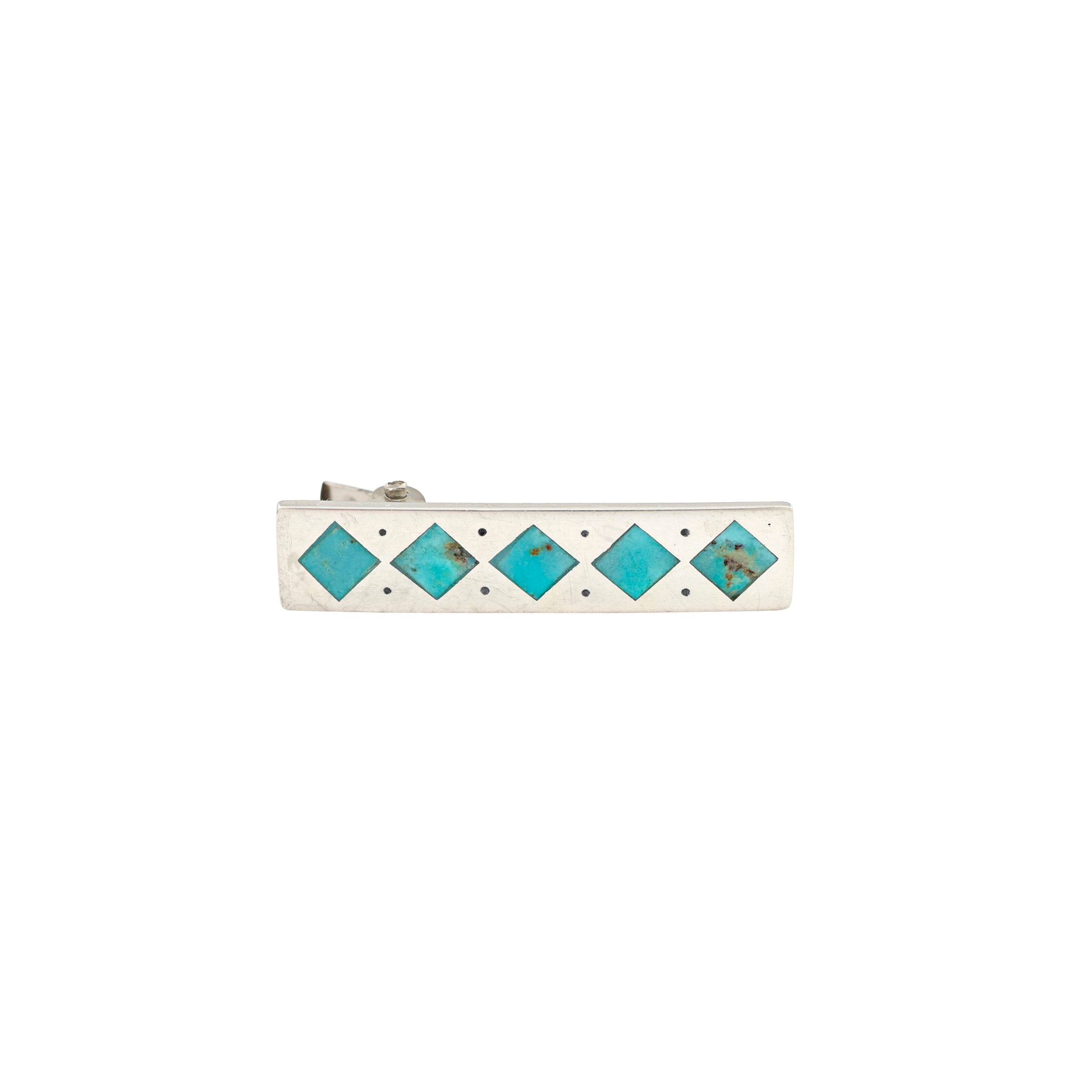 Turquoise Inlay Hair Clip