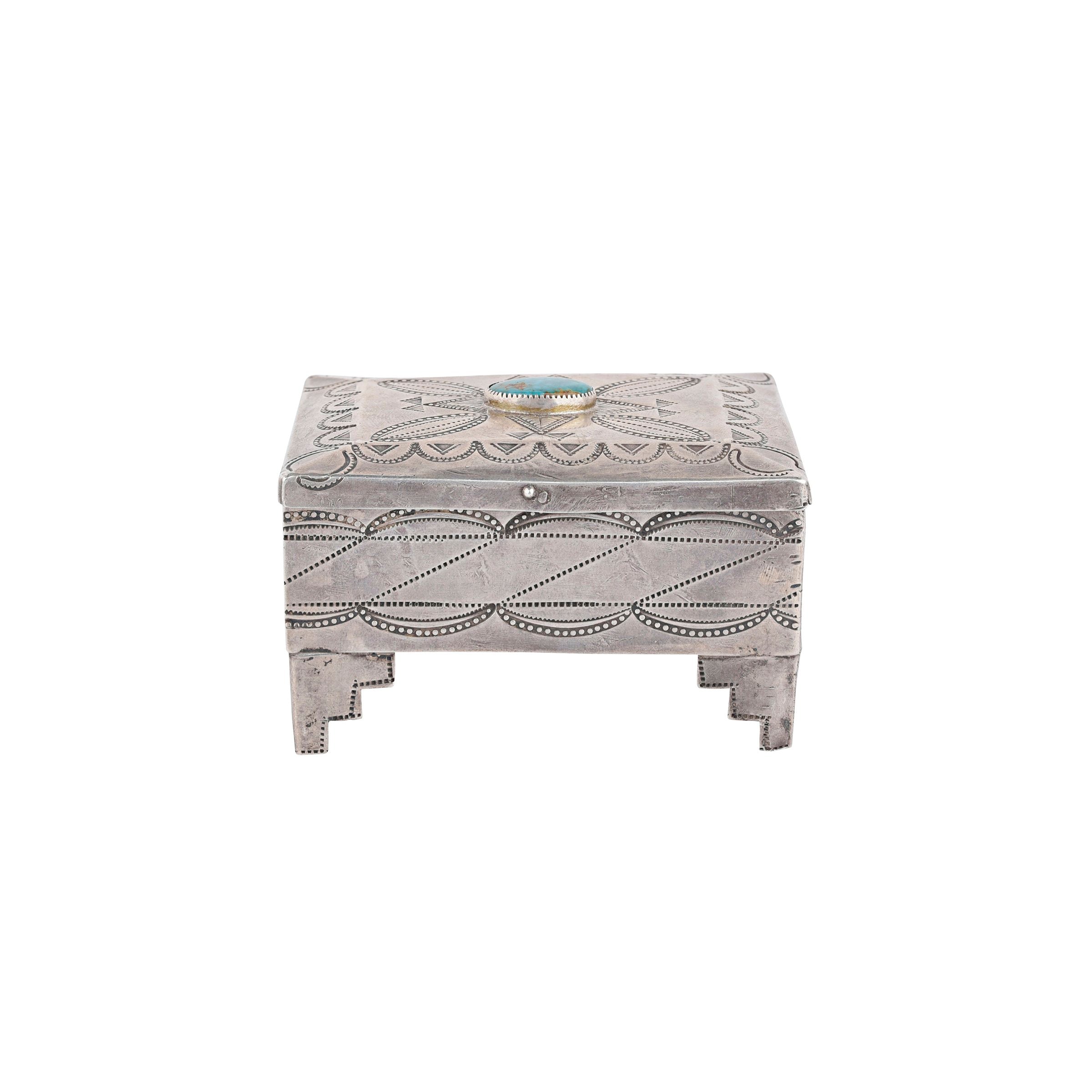 Vintage Navajo Silver Box