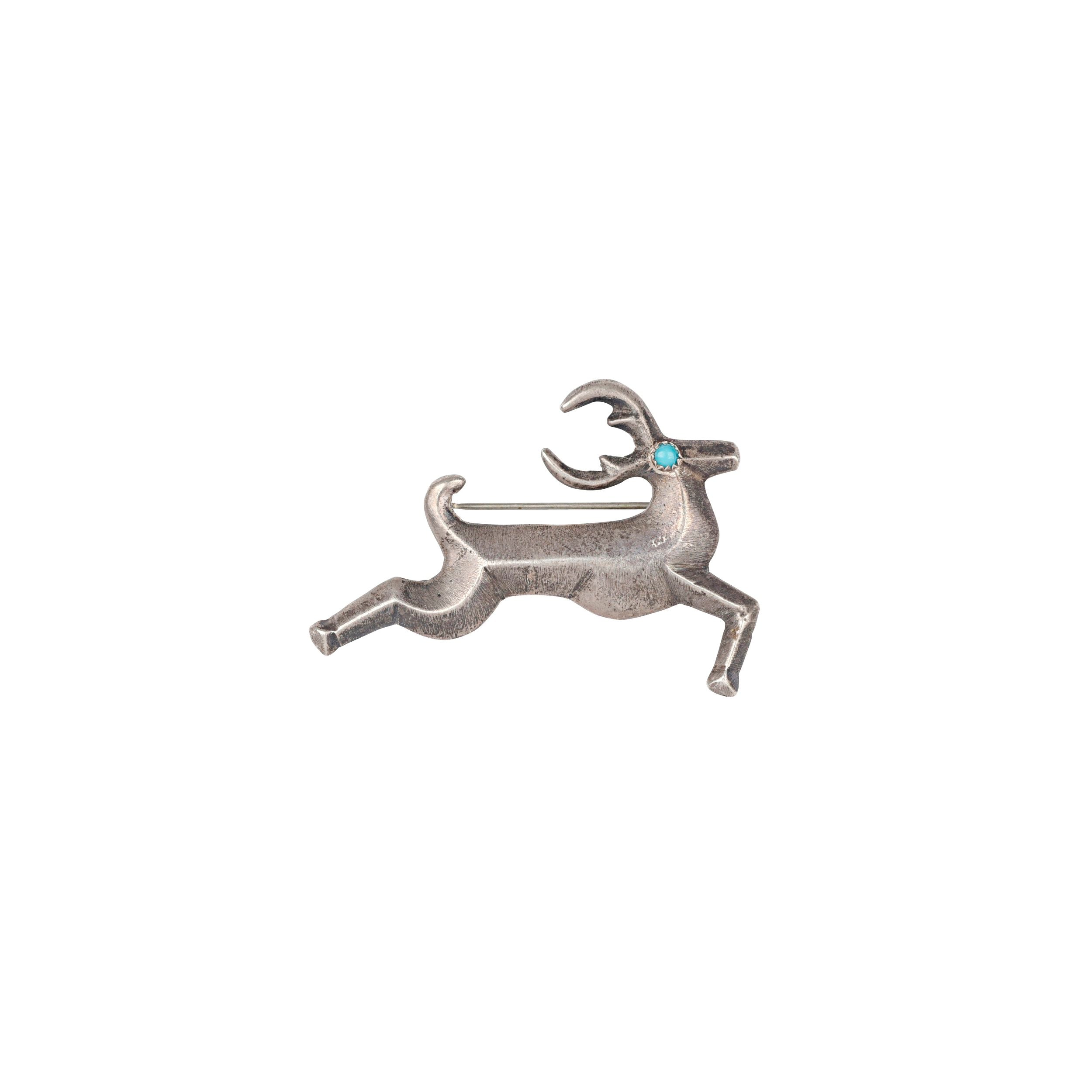 Vintage Running Deer Pin