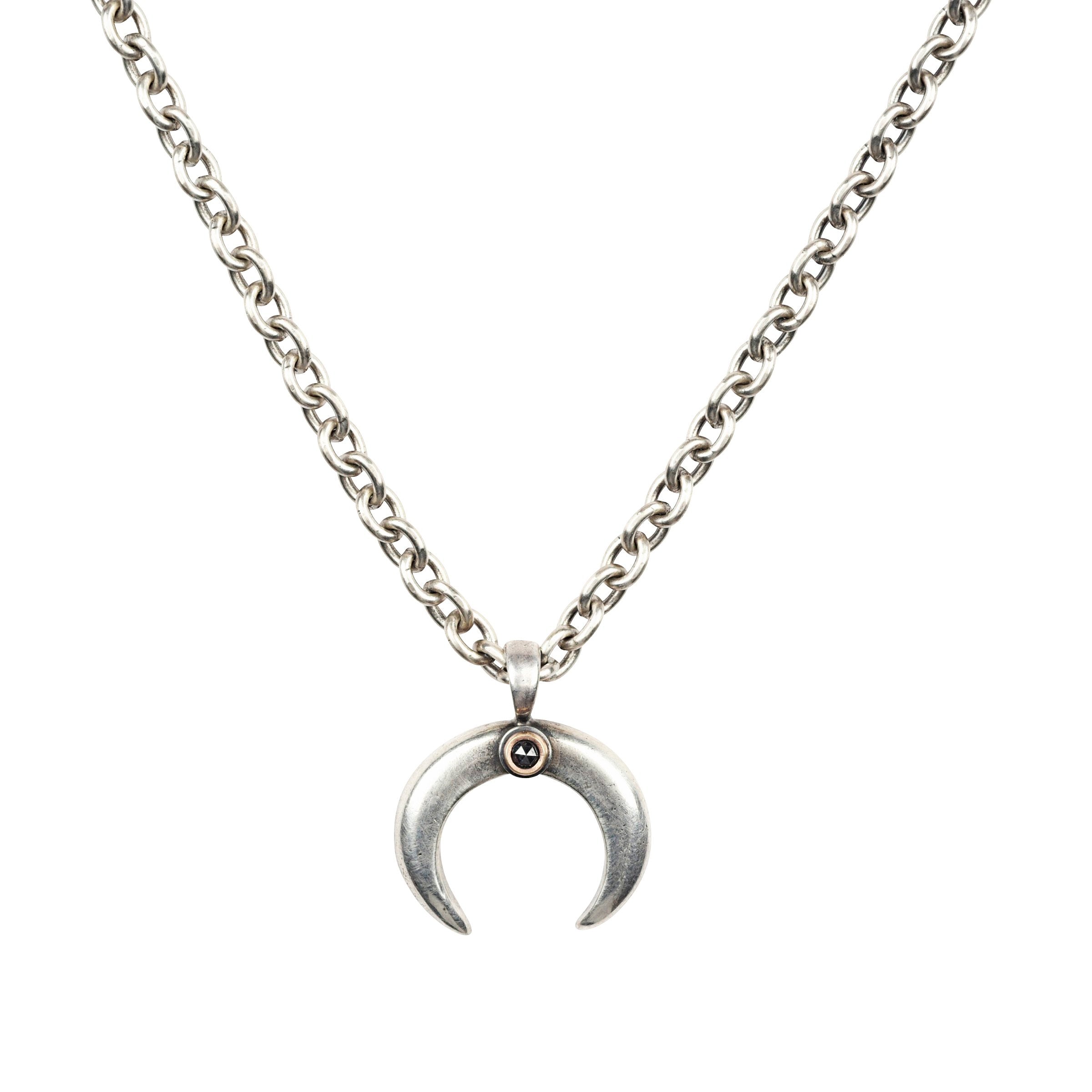 Dennis Hogan Silver and Diamond Naja Necklace