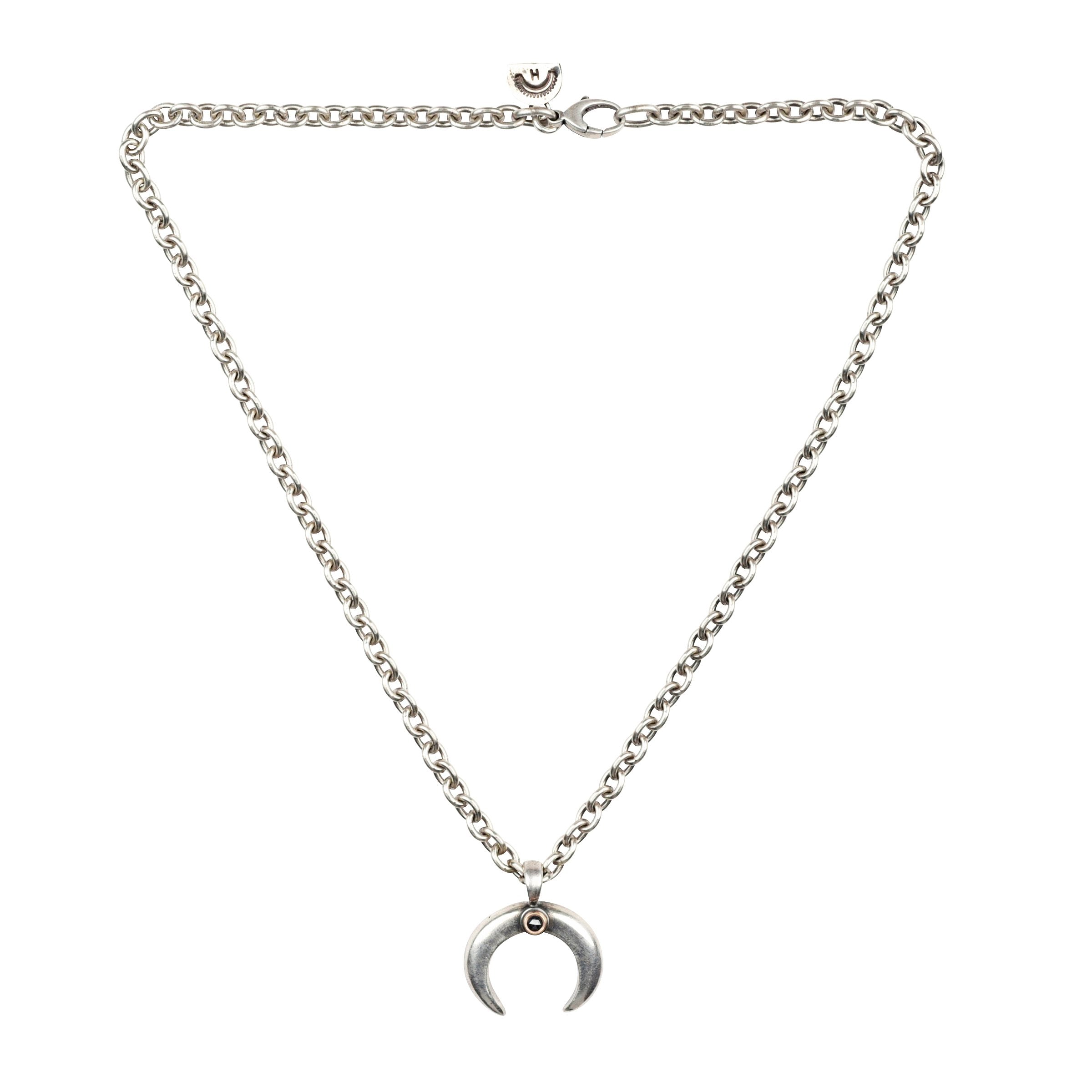 Dennis Hogan Silver and Diamond Naja Necklace