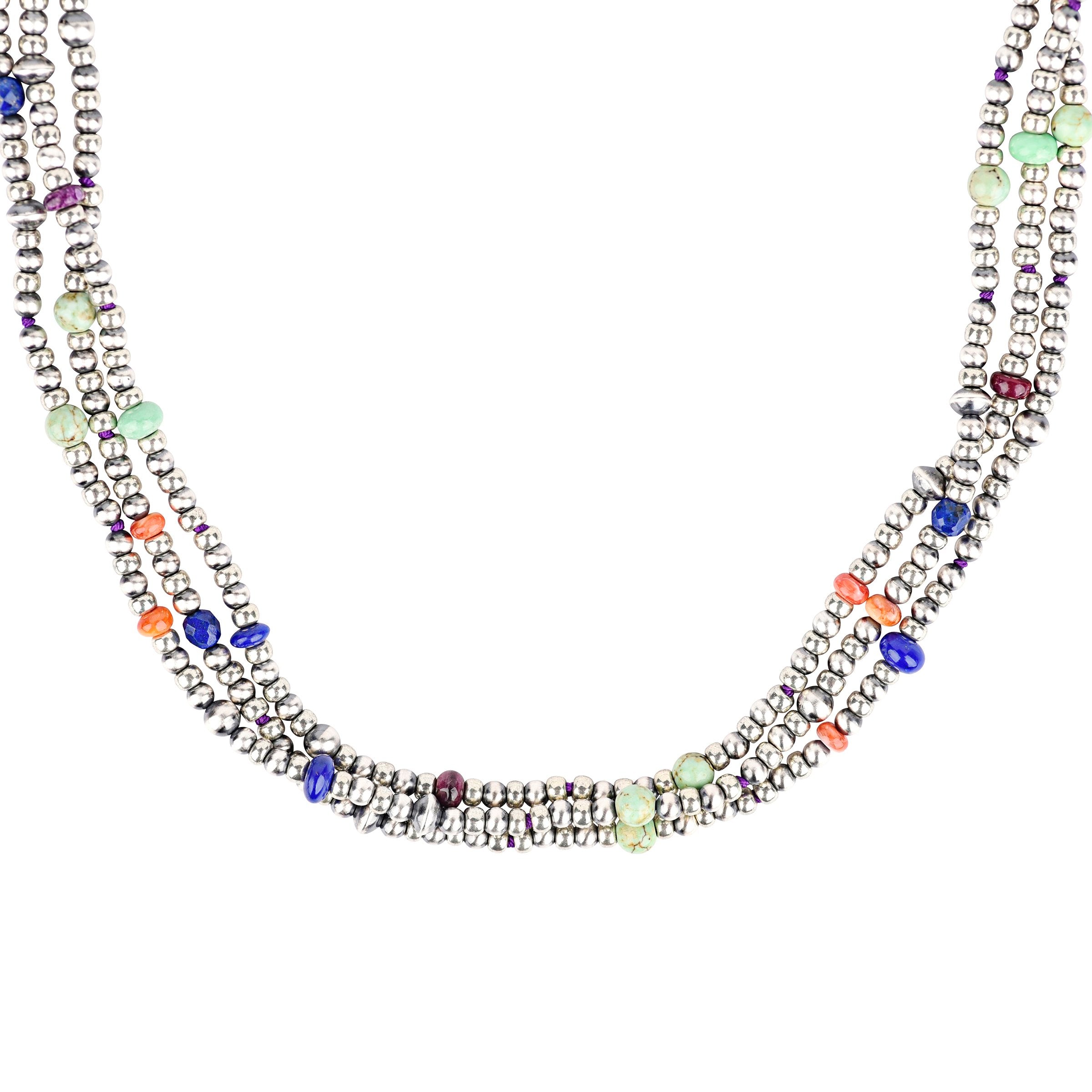 Multi Strand Confetti Necklace