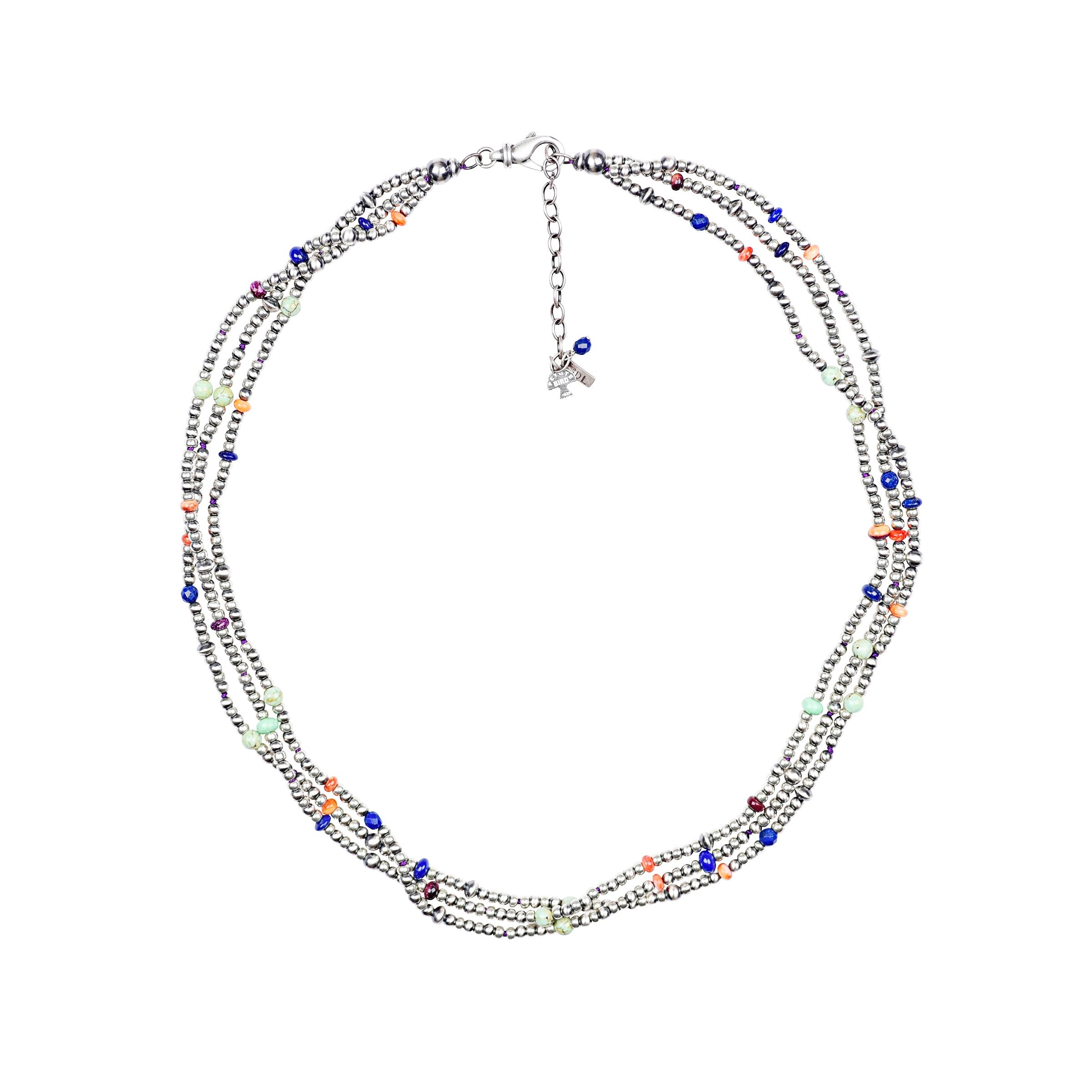 Multi Strand Confetti Necklace