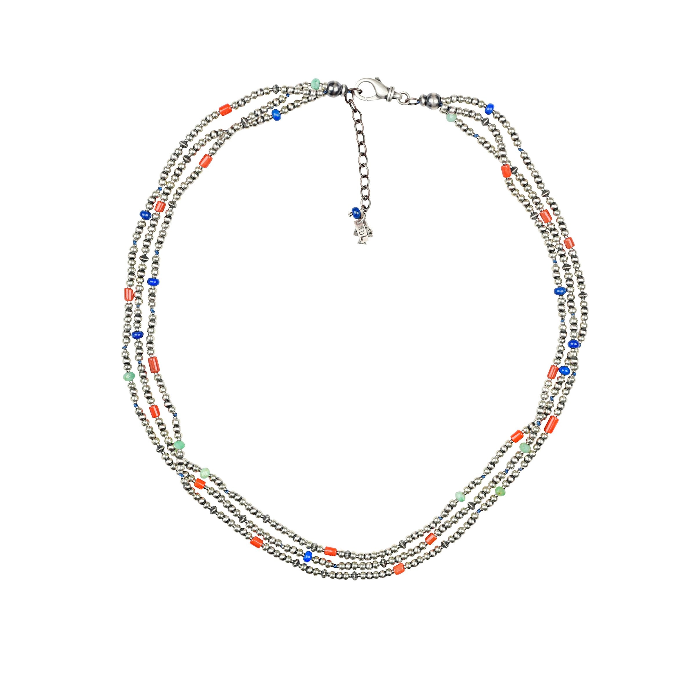 Multi Strand Confetti Necklace