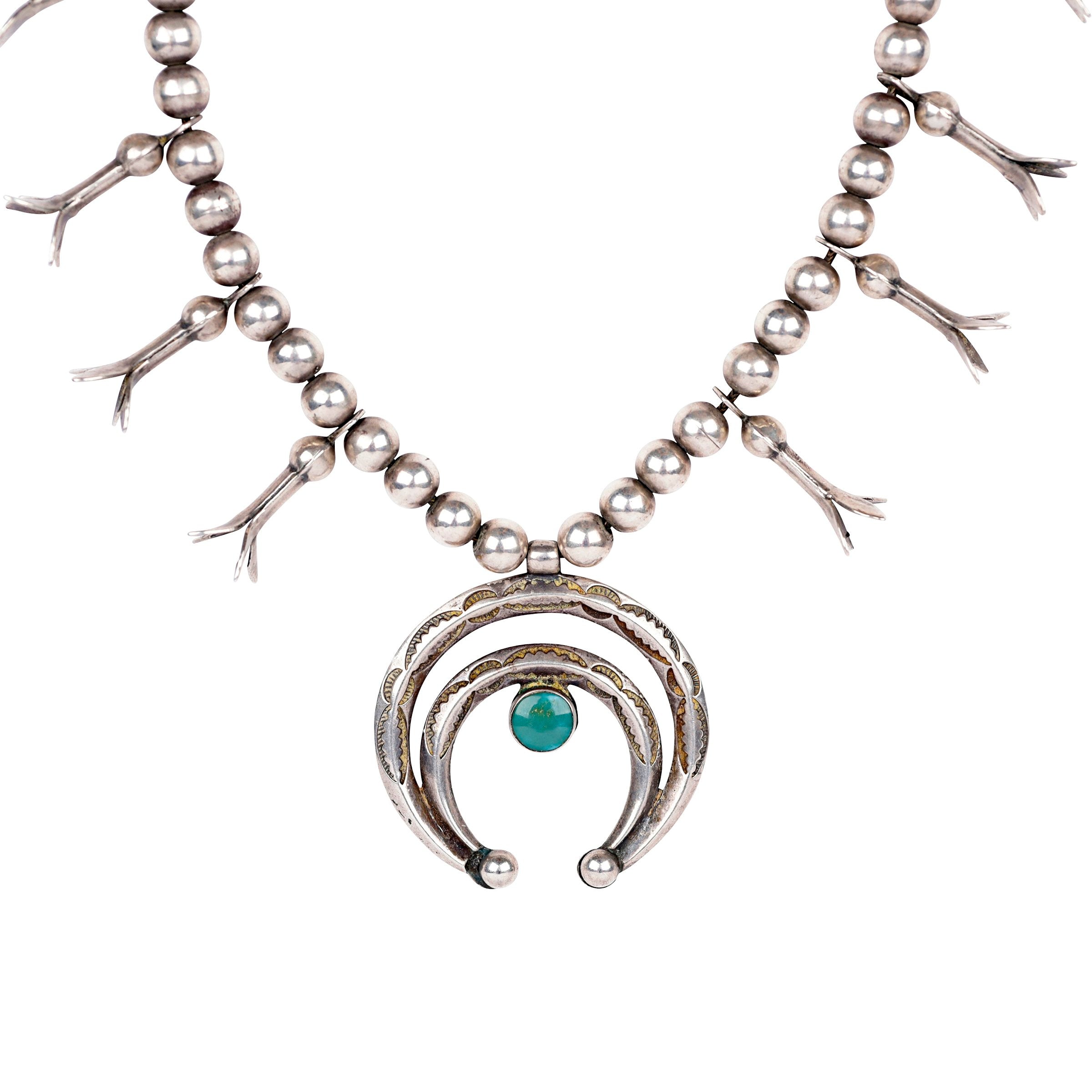 Vintage Squash Blossom Necklace