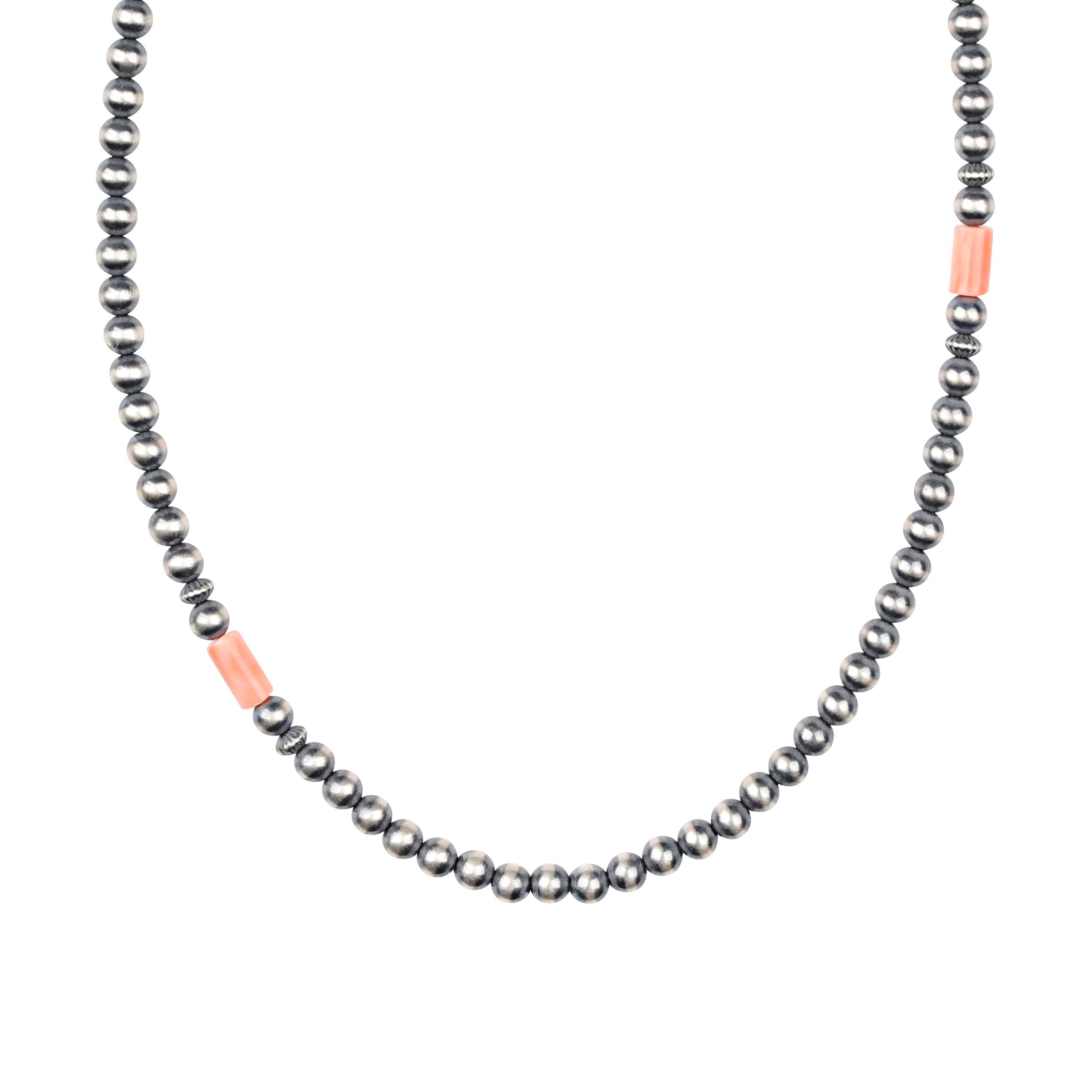 Desert Pearl And Coral Necklace